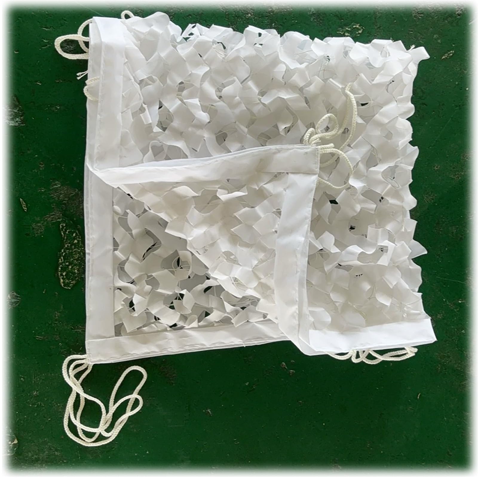 Hgtrh White Camo Netting With Mesh Backing, Camouflage Netting Snowland Cover With Mesh Oxford Cloth For Camping, Kids Hide Party Game Camo Shade Netting Camo Net 10X15m