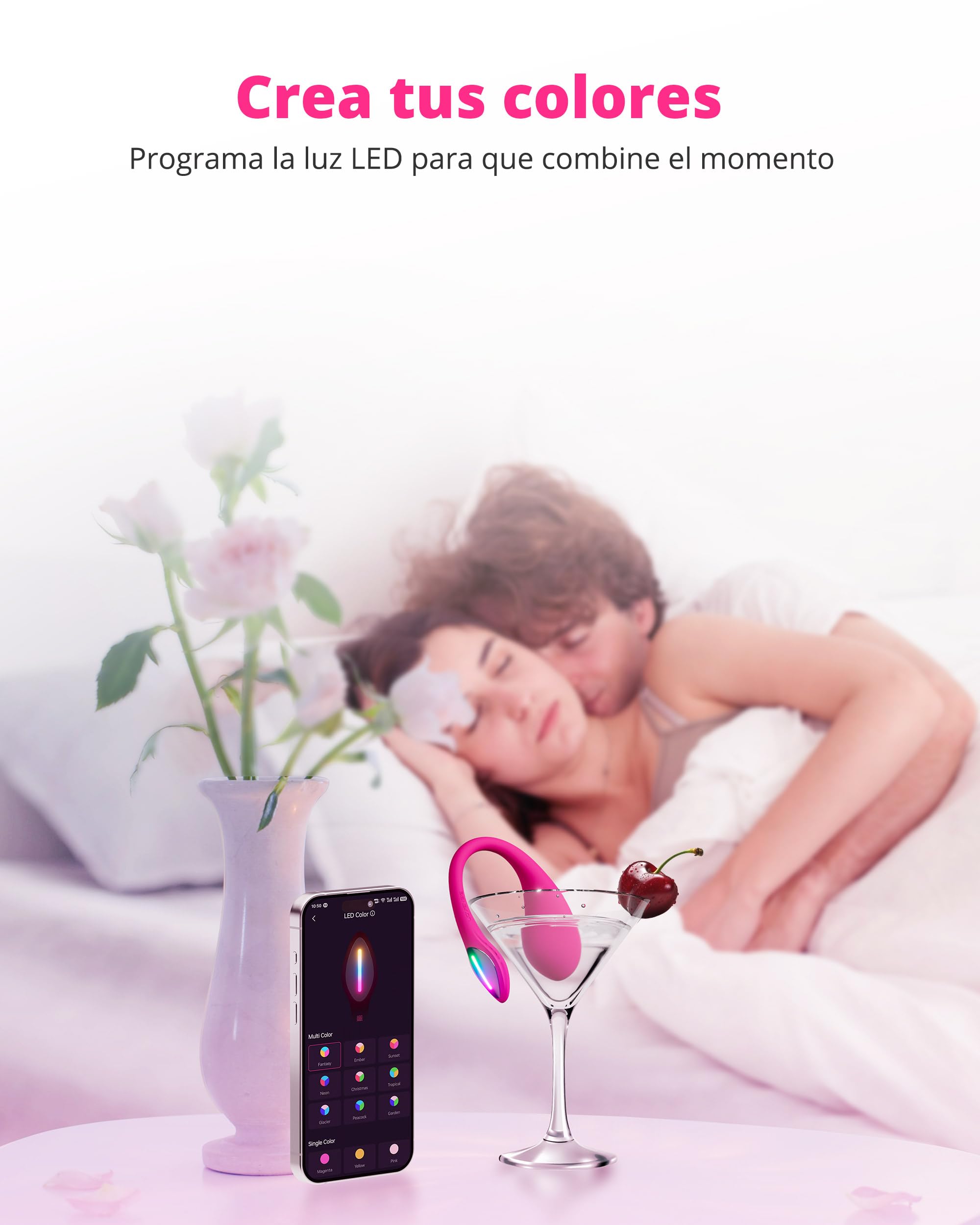 LOVENSE Lush Mini Huevo Vibradorador Mujer con Mando a Distancia Luz LED | Estimulador de Punto G Femenino, Vibradorador Mujer Juguetes Eróticos, Hombre Vibrador Control Remoto App Principiantes, IPX7