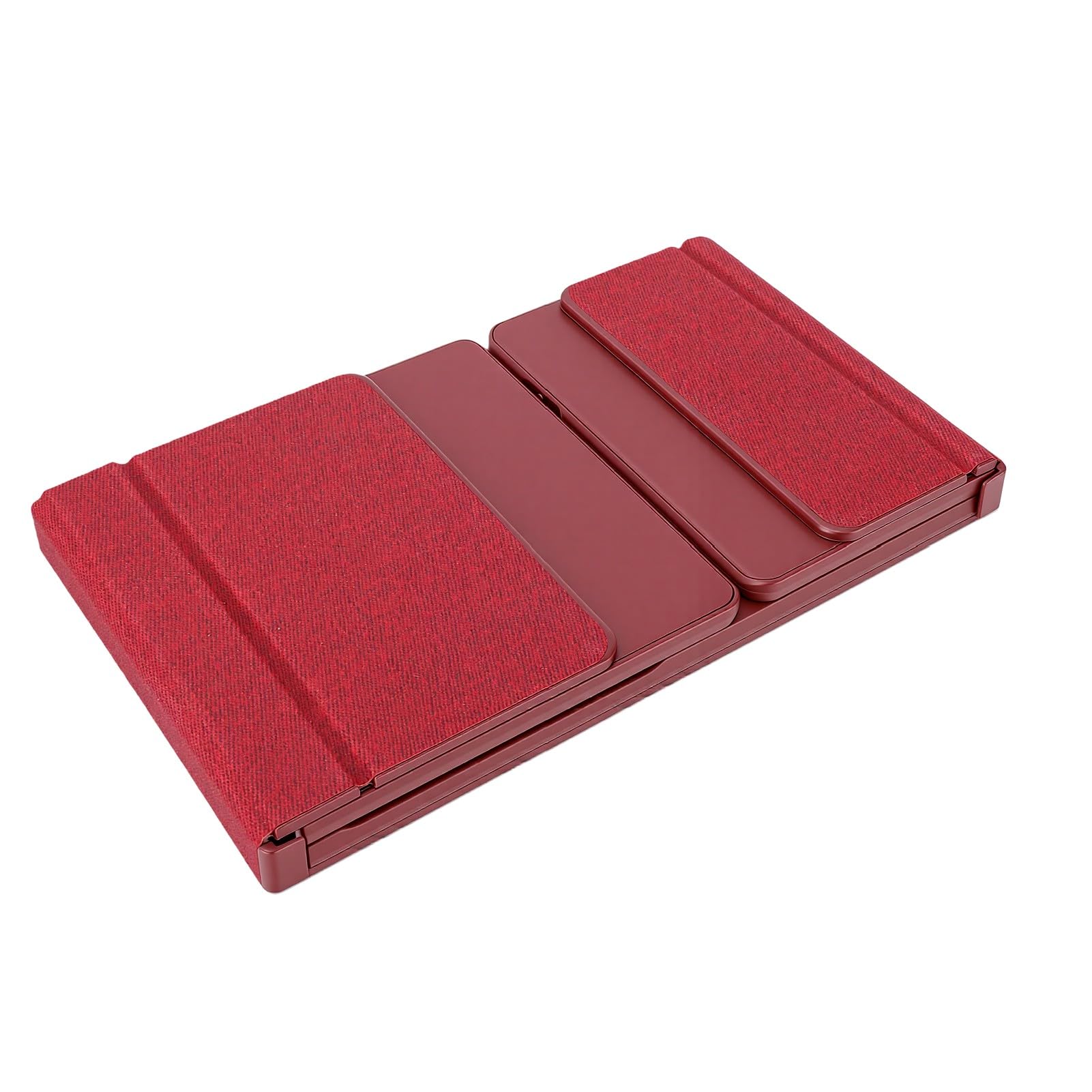 Dpofirs Tastiera Bluetooth Pieghevole con Touchpad, Tastiera da Viaggio Wireless Portatile Ricaricabile per Tablet, Telefono Portatile (WINE RED)