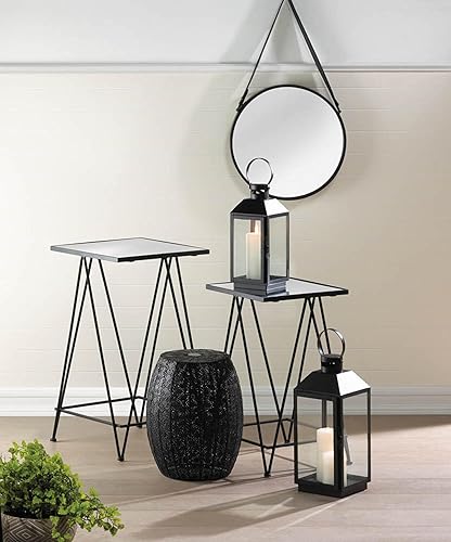 Miniatura 4 de Zings & Thingz 57074344 - Espejo de pared con correa de piel sintética, color negro