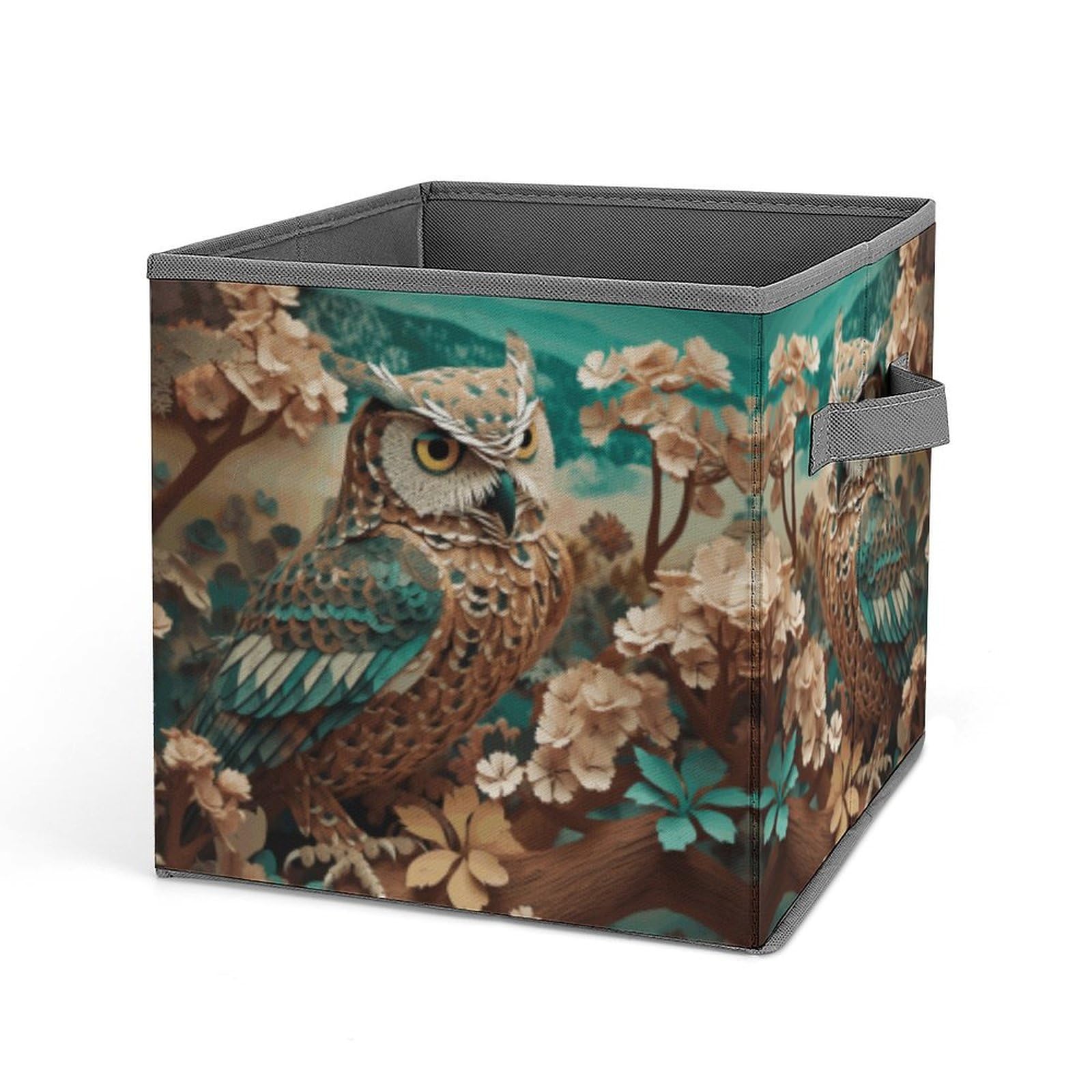 Bacs de rangement pliables hibou pour organiser la chambre d'enfant avec style