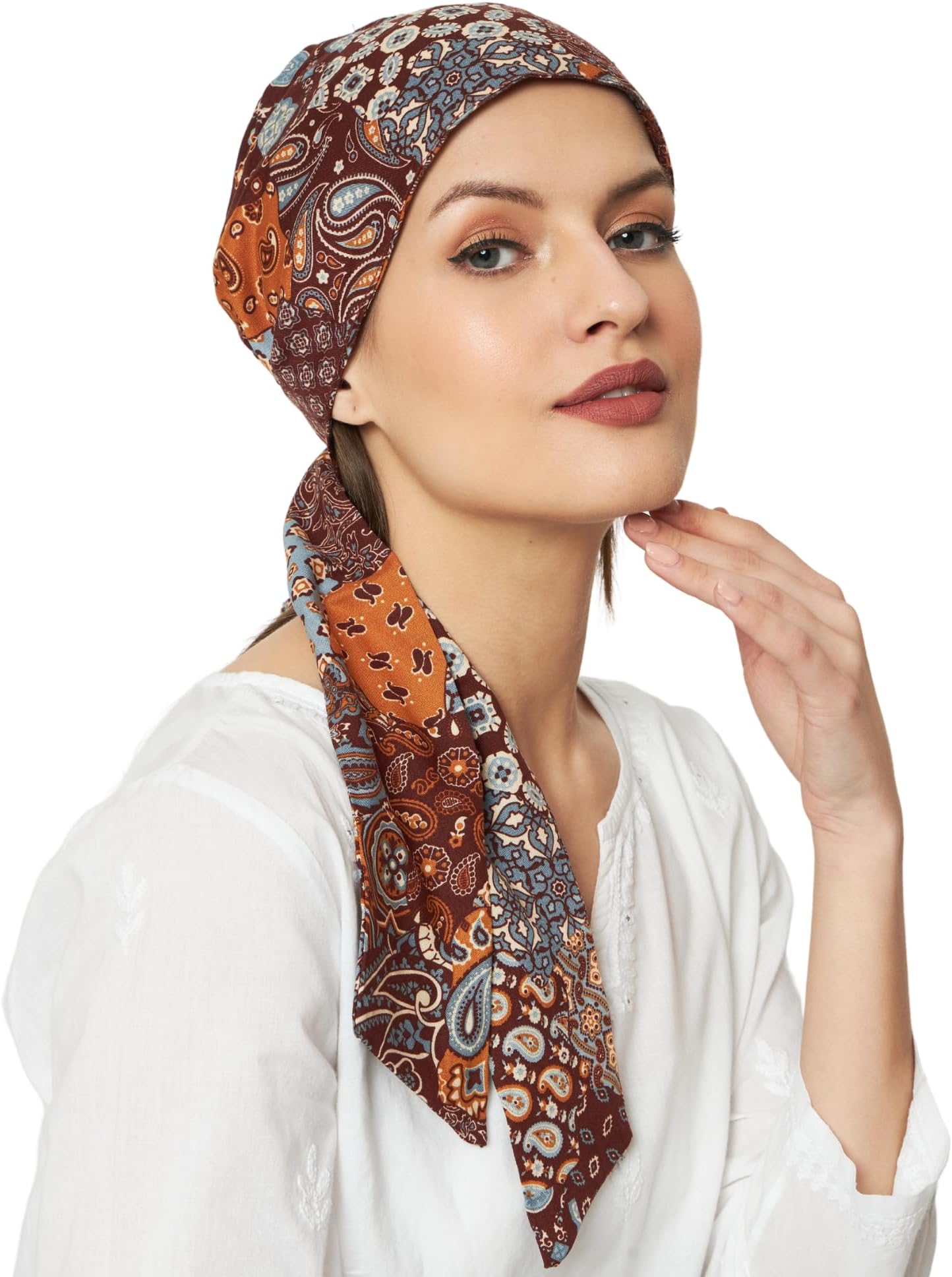 Beautifull Cotton Printed Headwraps Headscarf for Women Free Size