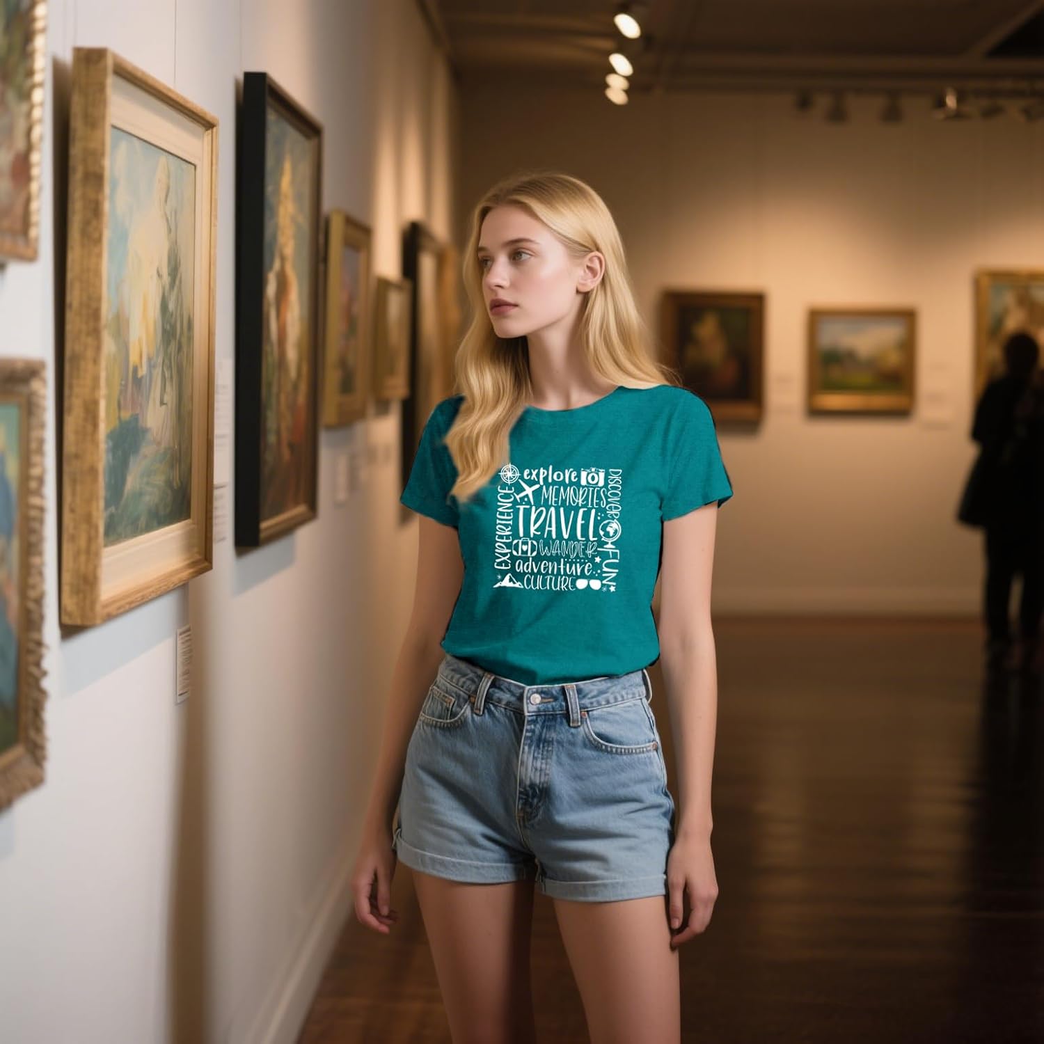 Travel Shirts for Women Adventure T-Shirt Traveling Themed Tee Tops - Image 3