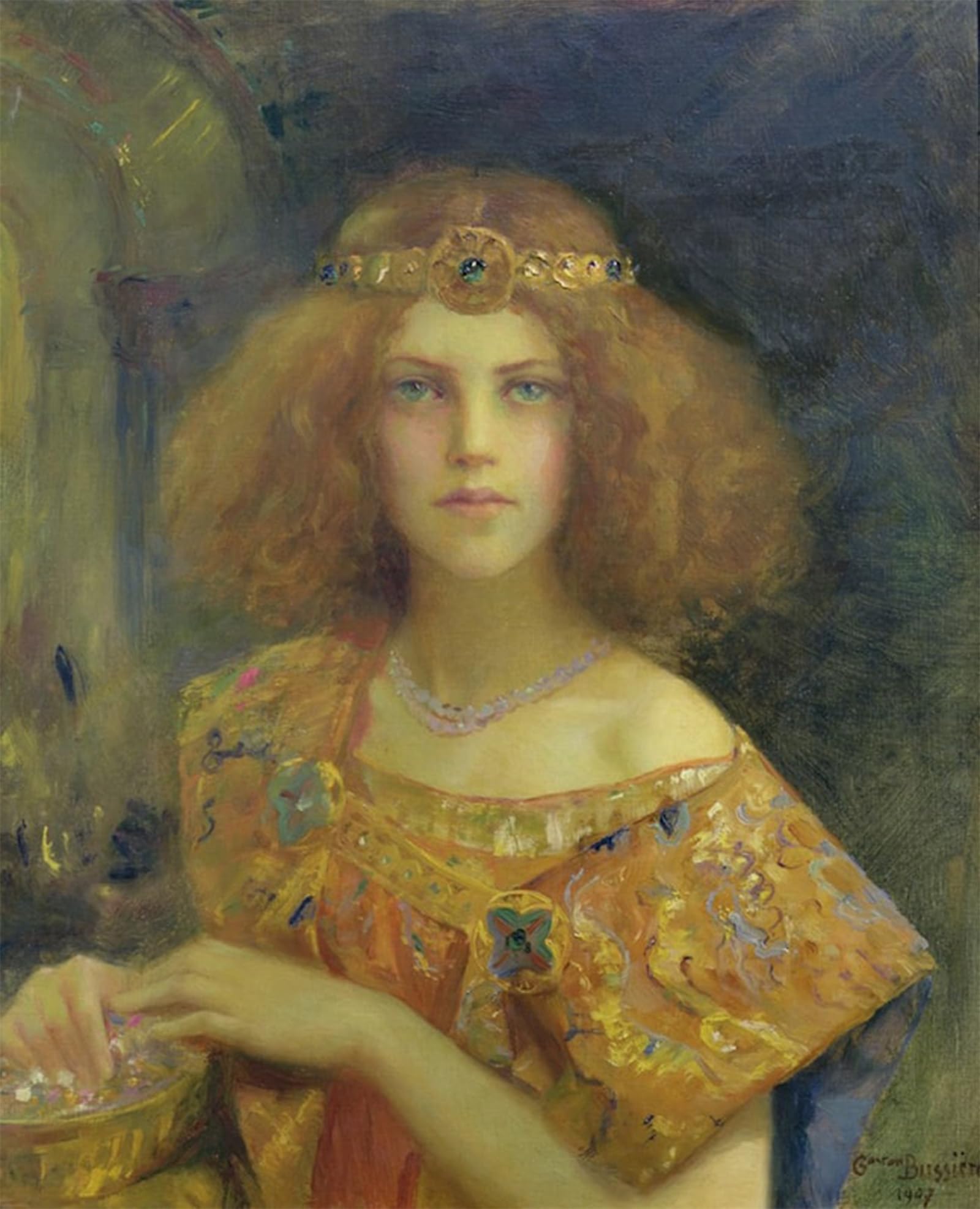 SERENDIPITP Vintage Wall Art Canvas Nordic Poster Canvas Print Picture Salammb Gaston Bussiere Wall Art Poster for Home Decor 60x90cm