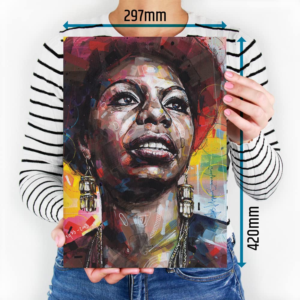 Jazz and Soul 04 Poster musicale 29,7 x 42 cm (A3) - incorniciato e firmato