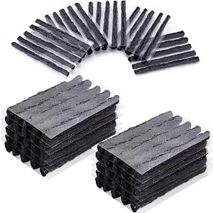 Meioro 30pcs Tire Repair Plug Strings & Strips - Self-Vulcanizing Rubber Kit For Cars, Trucks, Bikes, ATVs, Wheelbarrows (Emergency Puncture Fix)