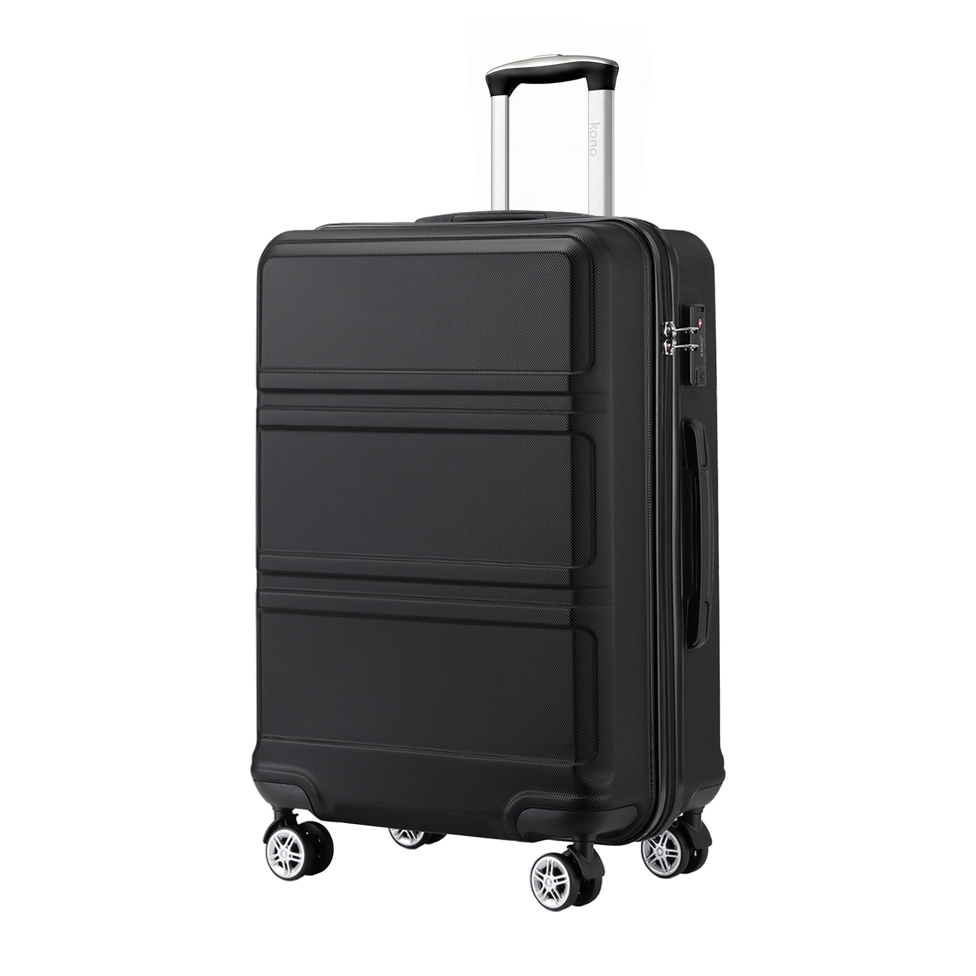 KONO Koffer Hartschalenkoffer, ABS+PC Trolley mit TSA Schloss, 360° Leisen Rollen,Klein/Mittelgroß/Groß/Großer Reisekoffer für Langreisen-und Kurz,S/M/L/XL/XXL