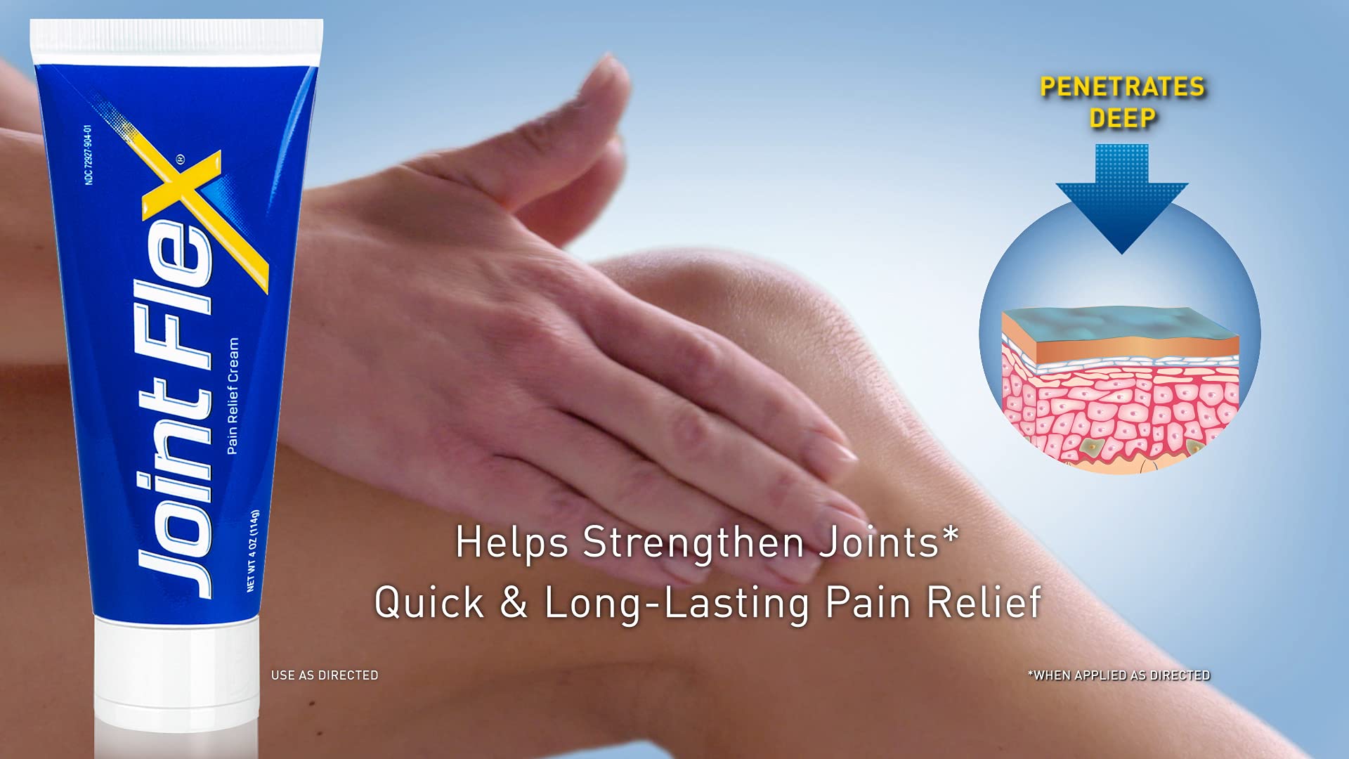 JointFlex Pain Relief Cream for Joint & Arthritis Pain, 4 Ounce Tube