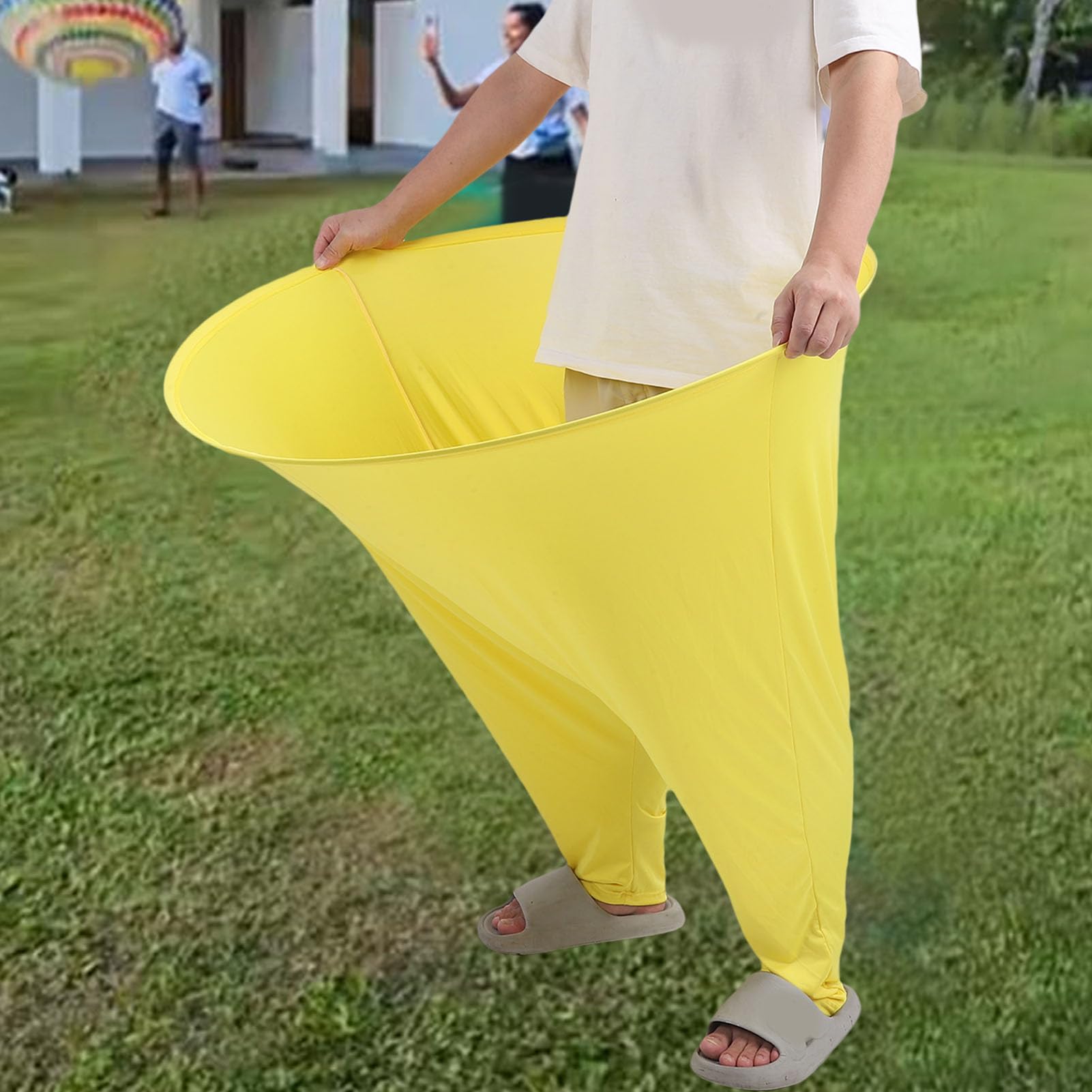 Dilwe Granny Pants Yard Game, Divertido Juego de Pantalones Elásticos con 4 Bolas, Ideal para Reuniones Familiares en el Patio Trasero