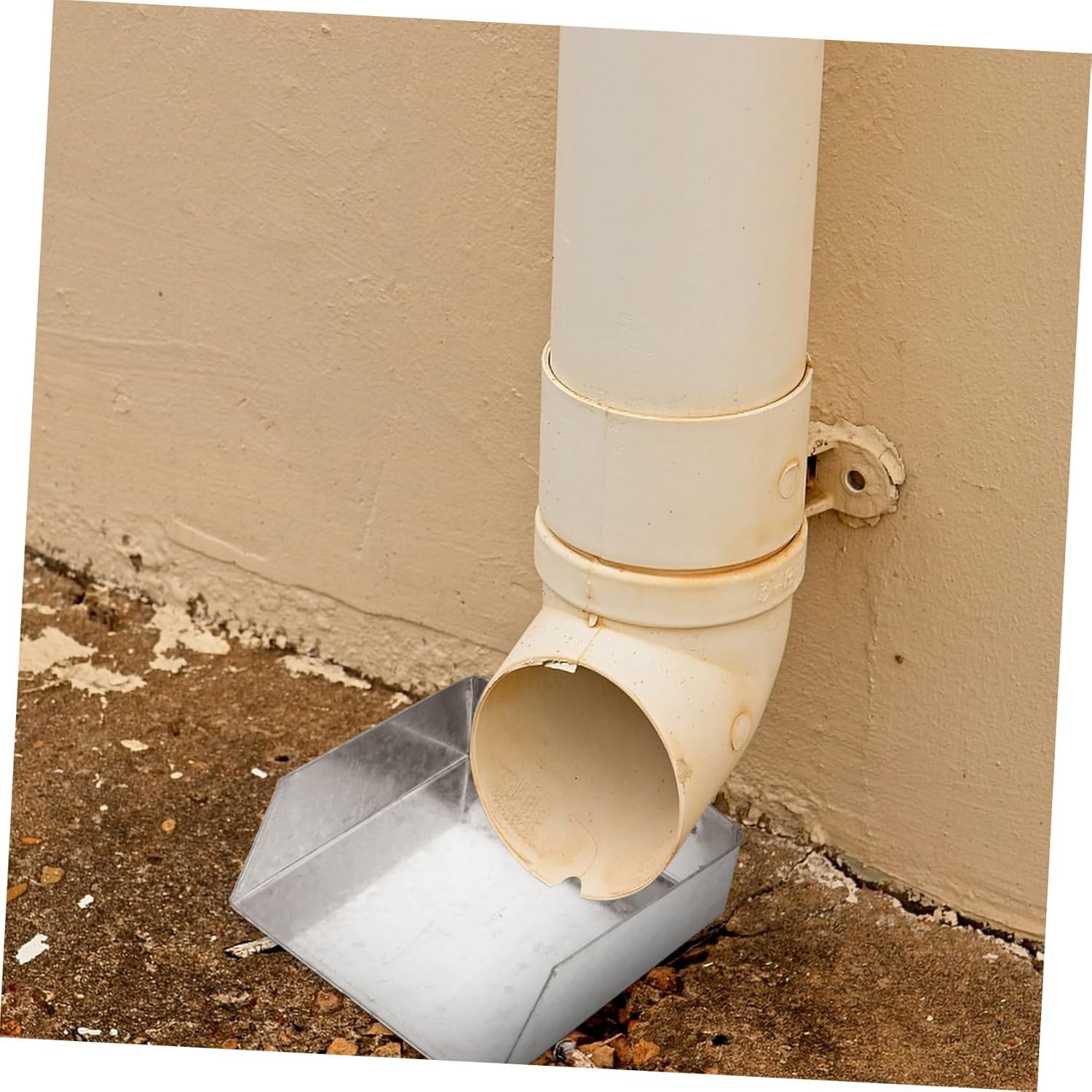 POPETPOP 3pcs Gutter Downspout Metal Splash Block Strainer for Rainwater Drainage Material Easy to Install Weather-resistant Gutter Guard for Outdoor Use