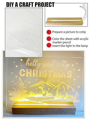 Miniatura 3 de Paquete de 5 hojas de acrílico transparente de 0.079 in de grosor  8.6 x 11.7 pulgadas (tamaño A4) hoja de plástico transparente, para letreros,