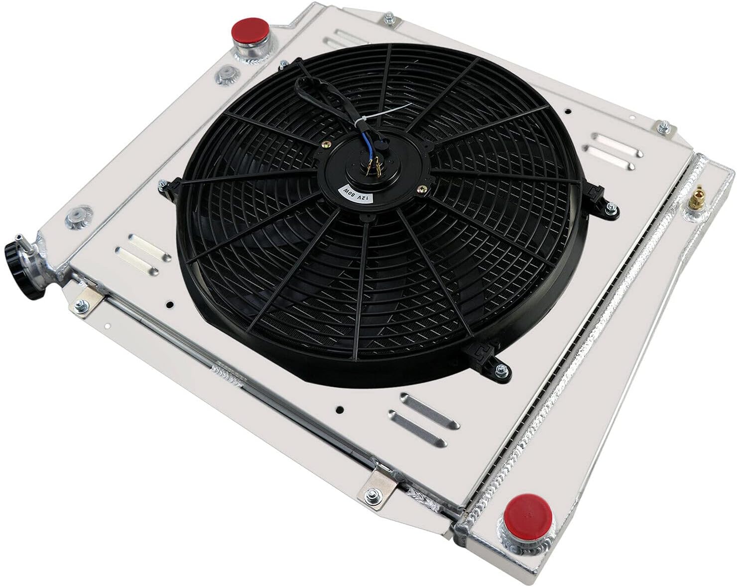 3 Row Radiator Shroud Fan Thermostat For Ford Bronco Wagon Roadster 302 5.0L V8