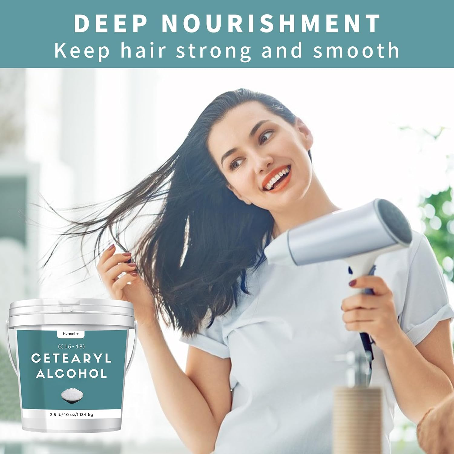 2.5 lb Cetearyl Alcohol for Making Lotions, Premium Cetearyl Alcohol Granules, Smooth and Emollient, Fresh and Pleasant, Suitable for Making Conditioners, Scrubs, Creams and More