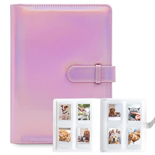 128 Taschen Fotoalbum für Fujifilm Instax Mini LiPlay 11 12 9 8+ 8 7S Sofortbildkamera/Mini LINK2 Drucker, für Polaroid SnapTouch PIC-300 Z2300 Mint Zip Sofortbildkamera Drucker (Magic Pink) - Magic Pink