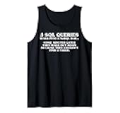 Programmer SQL Queries Funny Database Coder Humor Women Men Tank Top