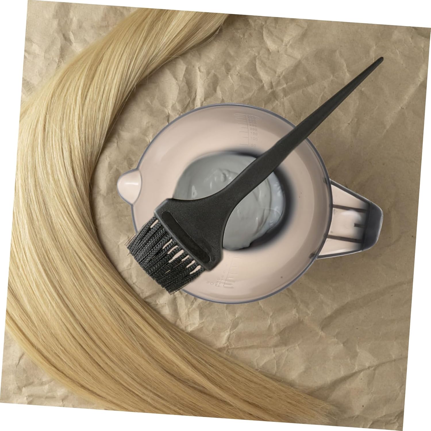 Hair Dye Bowls ，Hair Mixing Bowl ，2pcs with Handle Color for Salon Use and Diy Coloring
