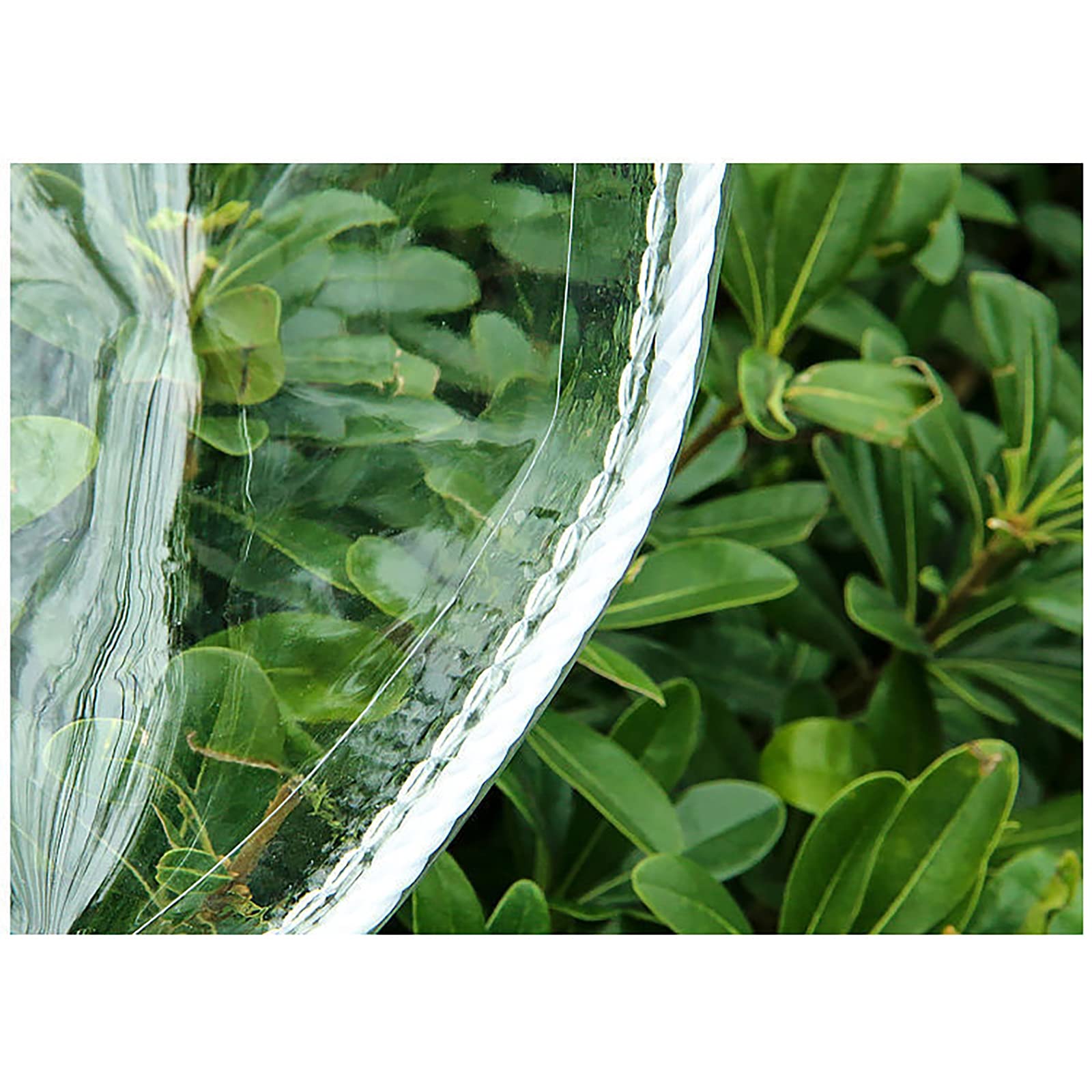 Heavy Du Bâche Imperméable 2,1 x 4,5 m - Bâche transparente avec œillets, indéchirable, anti-âge, anti-poussière pour terrasse, jardin, balcon, serre - 0,35 mm d'épaisseur