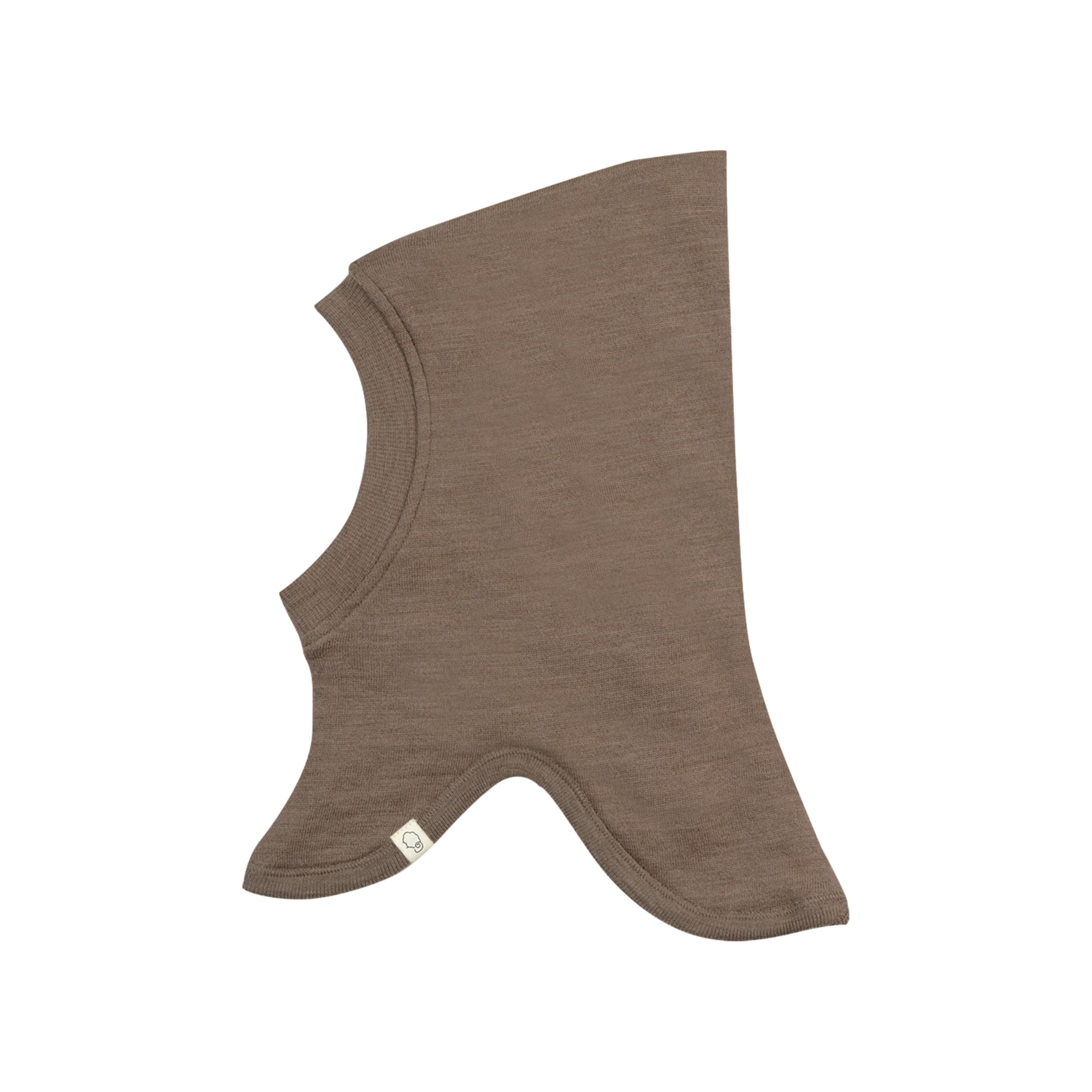 DILLING Balaclava from Organic Merino Wool for Babies - Brown Melange OneSize