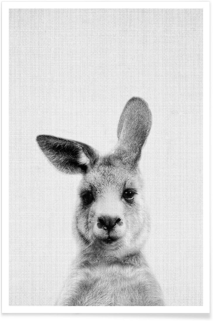 Juniqe® Posters 60x90cm Black & White Wild Animals - Design Print 99" (Format: Portrait) - Pictures, Art prints & Prints by independent artists - Animal prints - Designed by Lila x Lola
