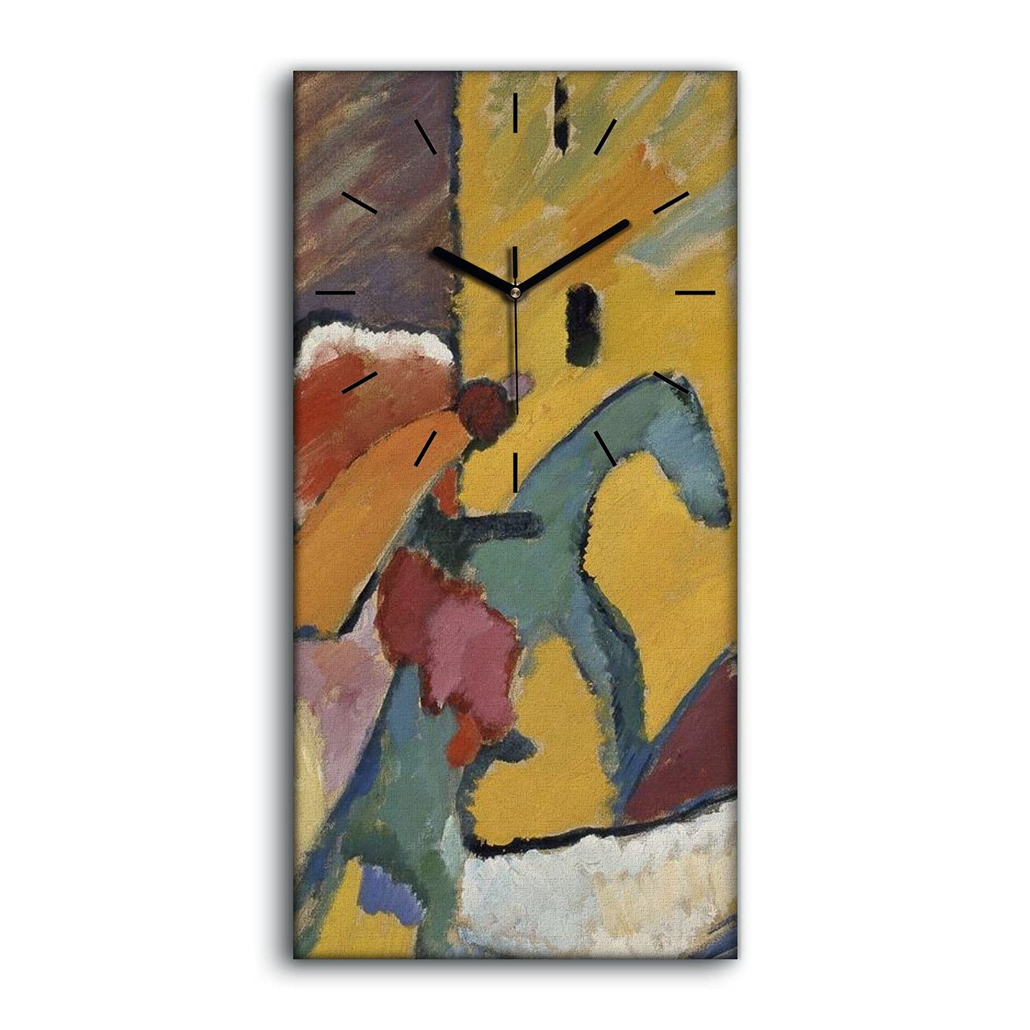 Horloge murale sans tic-tac pour chambre tableau sur toile silencieux