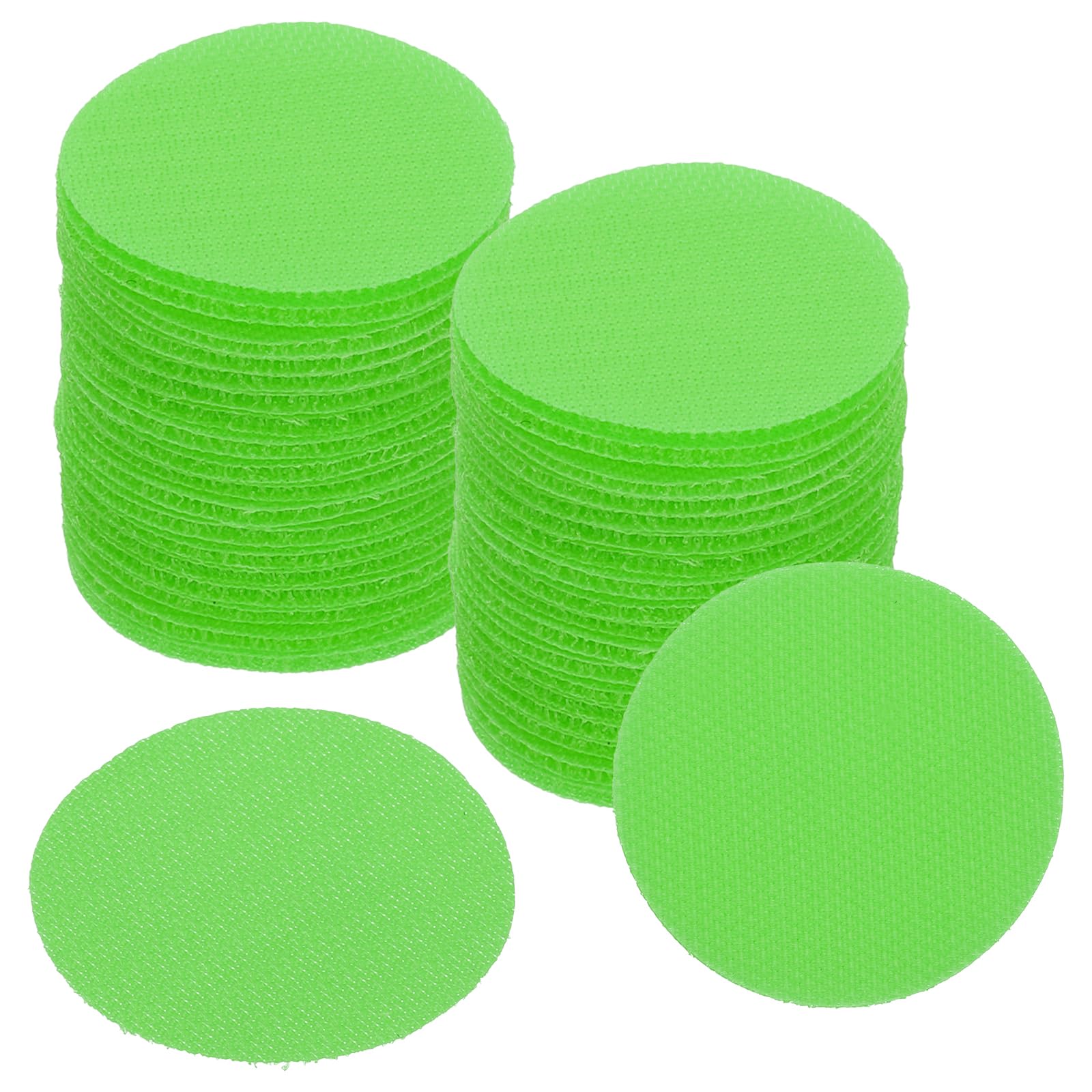 PATIKIL 2" Carpet Spot Markers, 50Pcs Circle Dot Markers Hook and Loop Carpet Spots for Decoration Elementary Preschool Teacher, Green