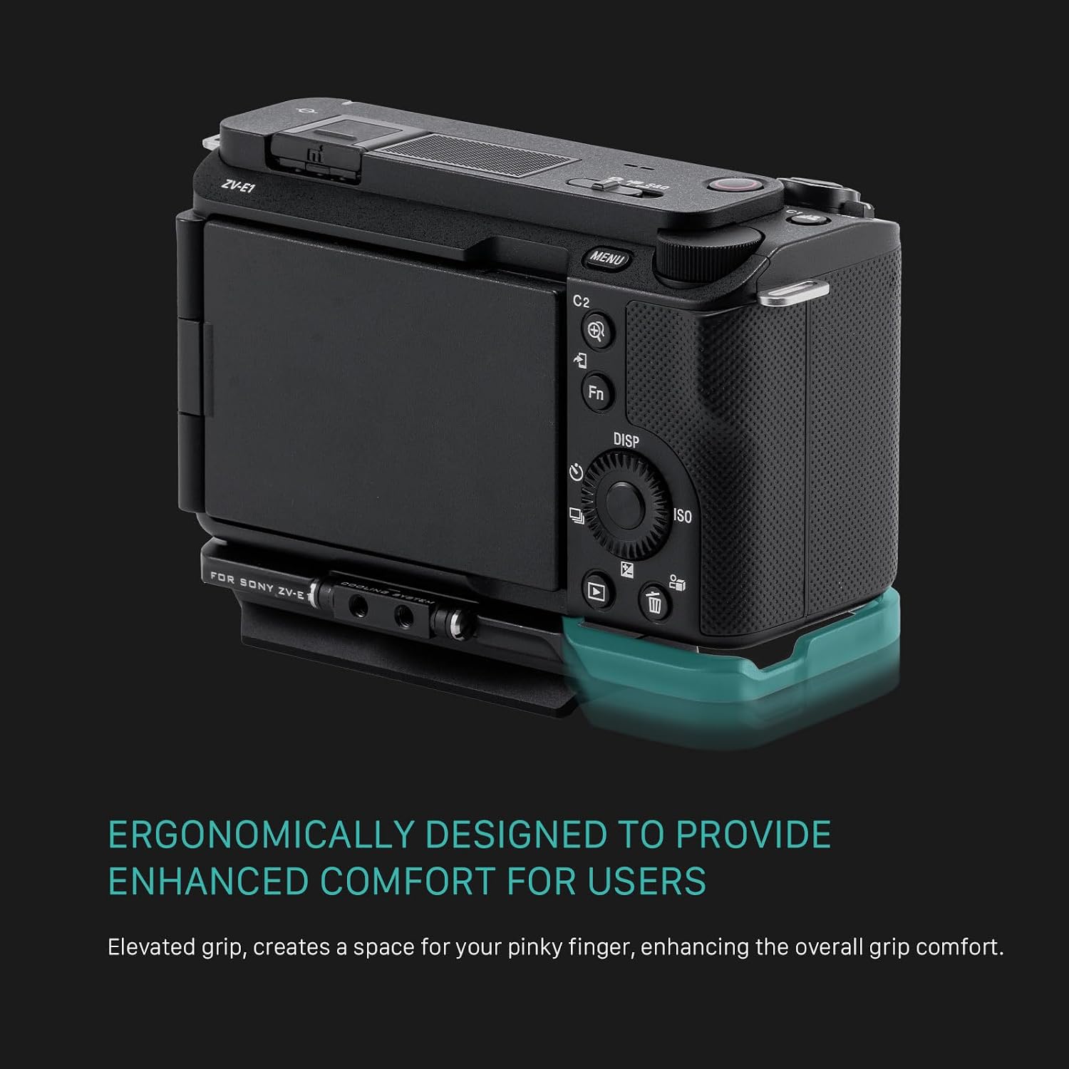 Tilta Arca Baseplate Compatible with Sony ZV-E1 - Black | Expandable Design | ARCA Ready | Lightweight | TA-T35-BP-B