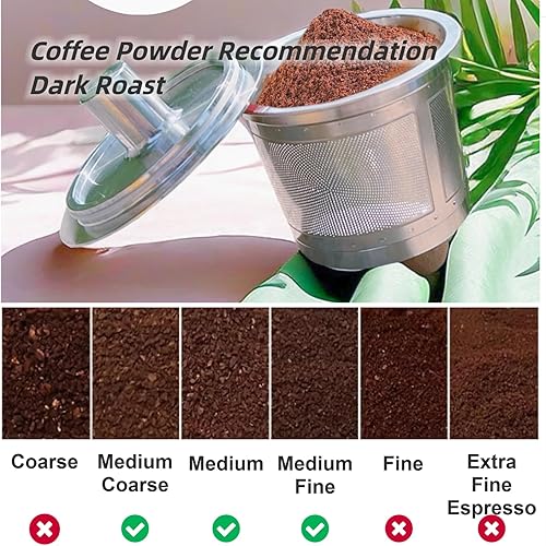 Miniatura 4 de Tazas K reutilizables para Keurig 2.0 y 1.0, cápsulas de café reutilizables de acero inoxidable para Keurig, cápsulas reutilizables Keurig, filtro