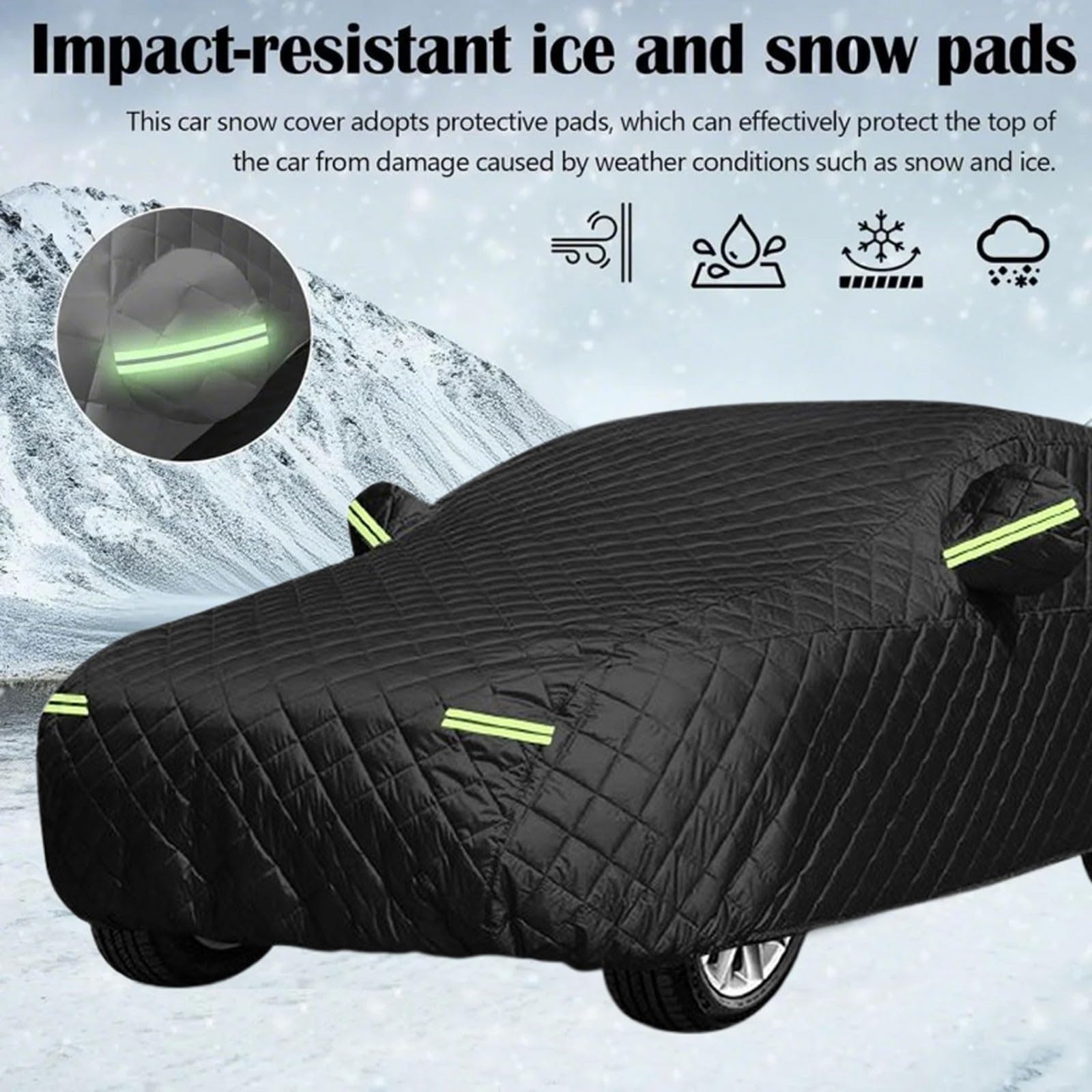 Funda Coche Antigranizo Exterior Impermeable para Ranger Rover Sport 2005-2024 - Cubierta de Protección Gruesa para Tormentas, UV Nieve - Todo Clima (4 Estaciones)