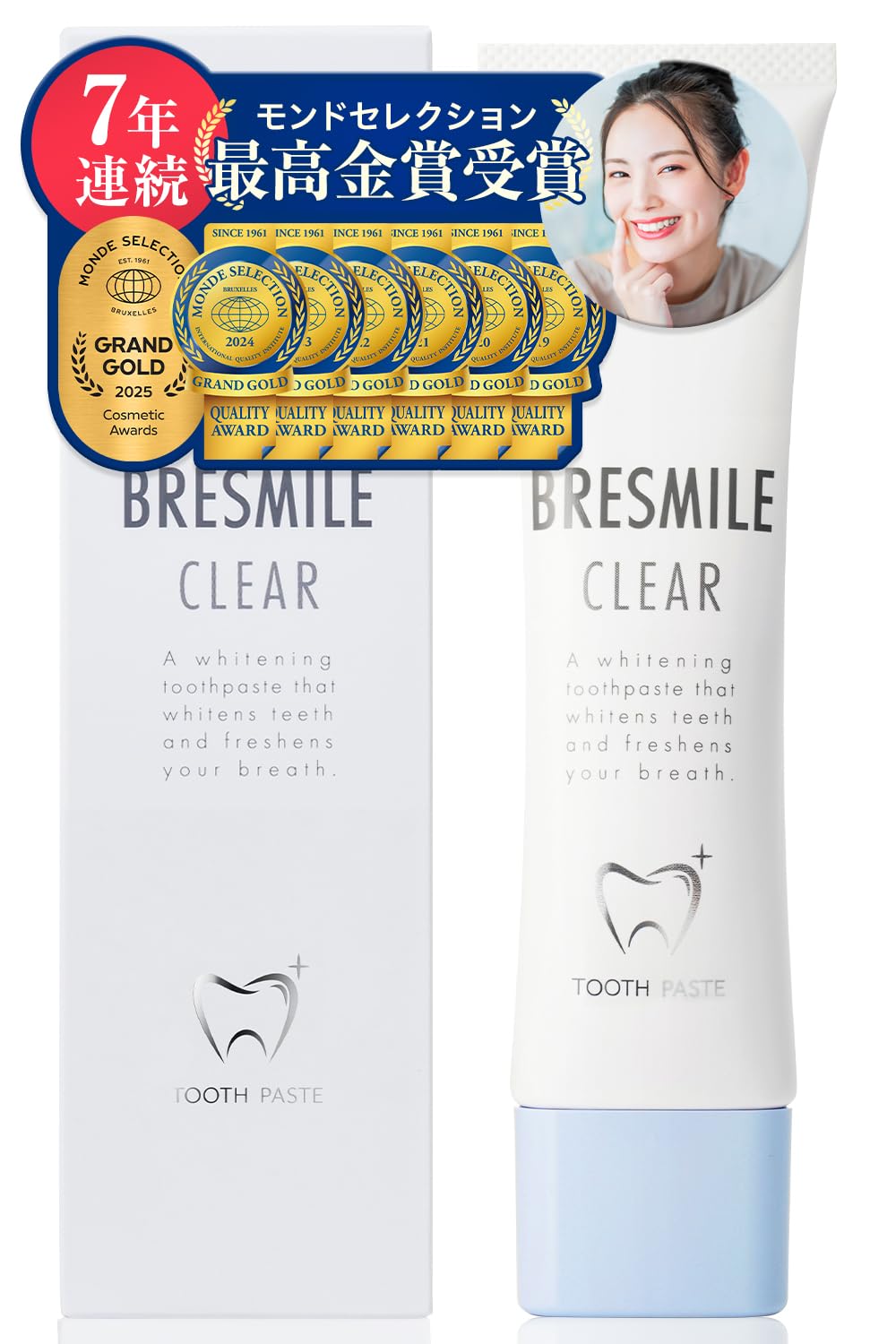 まとめ売り　ブレスマイルクリア60g歯磨き粉　9本セット まとめ売り ブレスマイルクリア60g歯磨き粉 9本セット