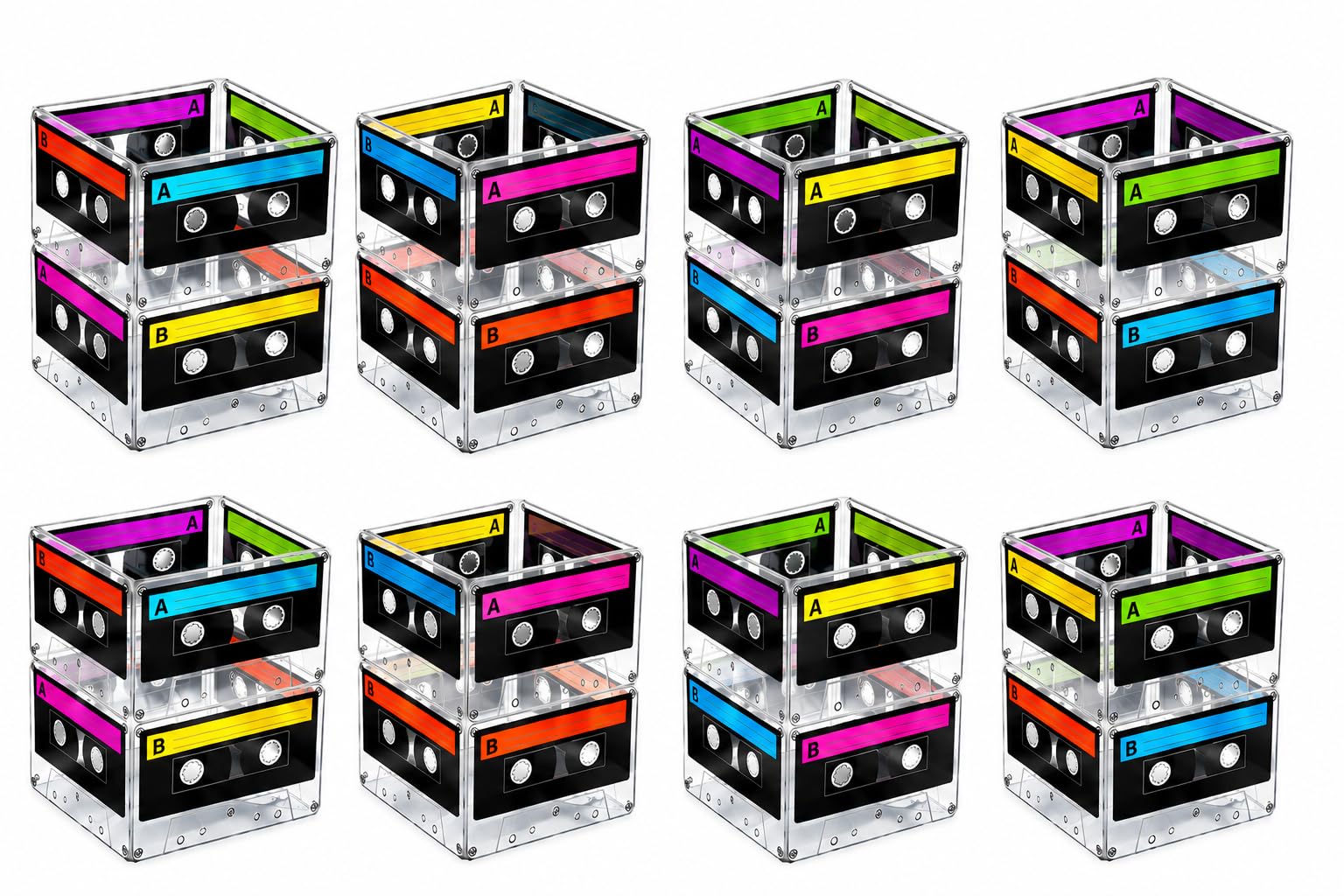 Amazon.co.jp: カセットテープ バケットセンターピース (8パック) 80