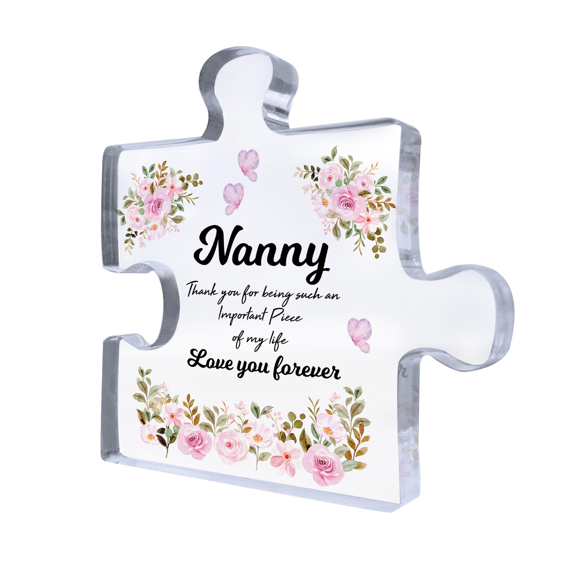 Red Ocean Nanny Gifts Important Piece Of My Life Thank You Gift For Nanny Birthday Christmas Nanny Gifts From Granddaughter Grandson Nanny Gifts Novelty Gift For Nanny Gifts For Her Keepsake