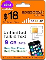 Vista 15 de Tarjeta SIM prepaga para teléfonos móviles y celulares SpeedTalk Mobile para teléfonos inteligentes y celulares Plan mensual de $11 - Llamadas