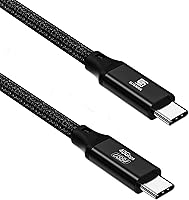 Vista 1 de Cable USB C a C de 1.65 pies, pantalla HD 8K, transferencia de datos de 40 Gbps, cable de carga USB-C de 240 W para Thunderbolt 3/4, MacBook Pro