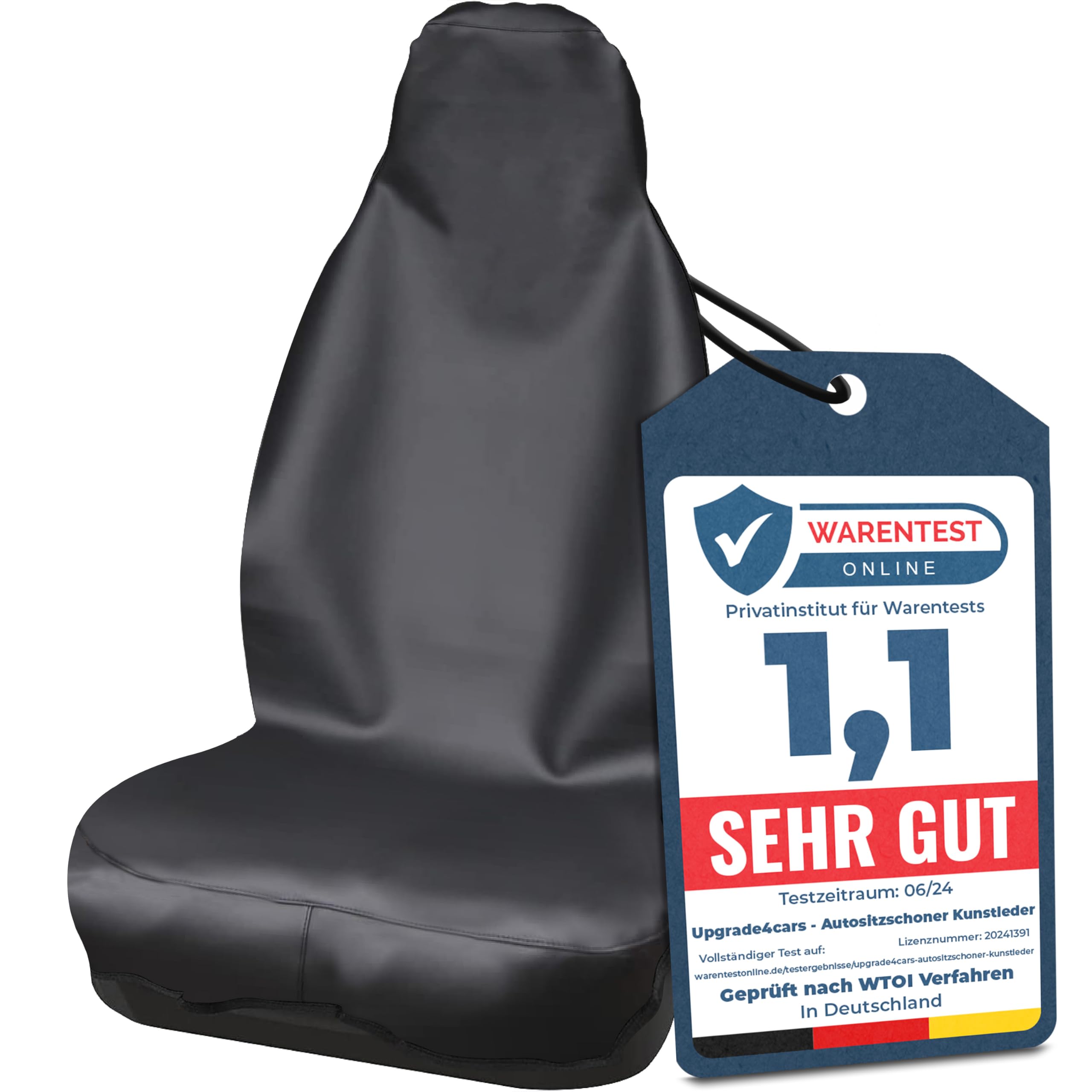 Upgrade4cars Autositzbezug Universal | wasserdichte Autositzauflage für Arbeit, Sport, Werkstatt Autositzschoner Vordersitze Fahrersitz Schonbezug Autozubehör Geschenke für Männer