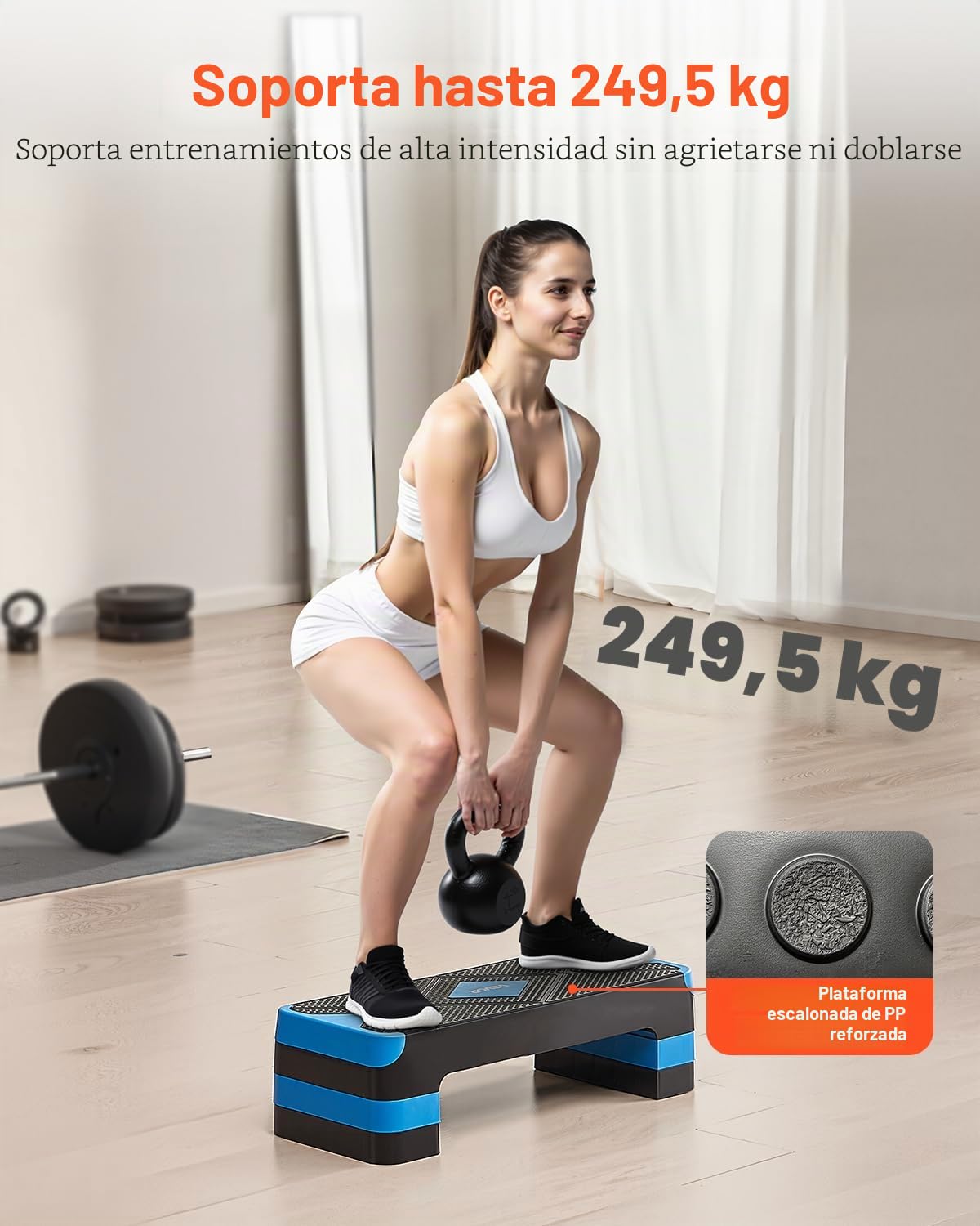 VEVOR Plataforma de ejercicios aeróbicos