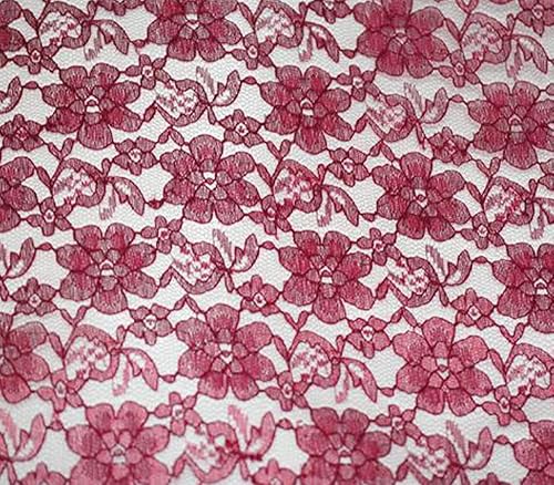 Miniatura 2 de Tela de encaje floral Rachelle de 60 pulgadas de ancho vendido por The Yard (rojo)