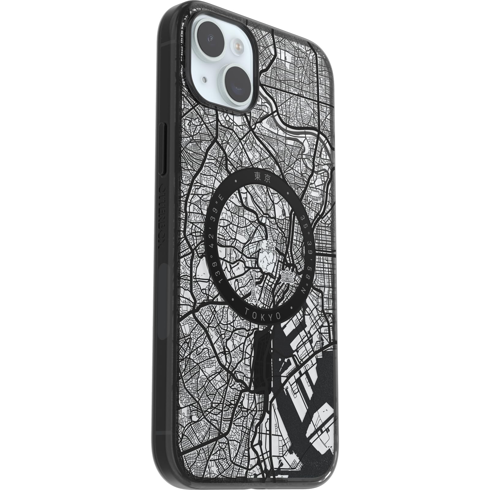 OtterBox Cover Serie Clear Case con MagSafe per iPhone 15 Plus, Resistente a Shock e Cadute, Ultra Sottile, Protettiva, testata 3x norme MIL-STD 810G, Tokyo