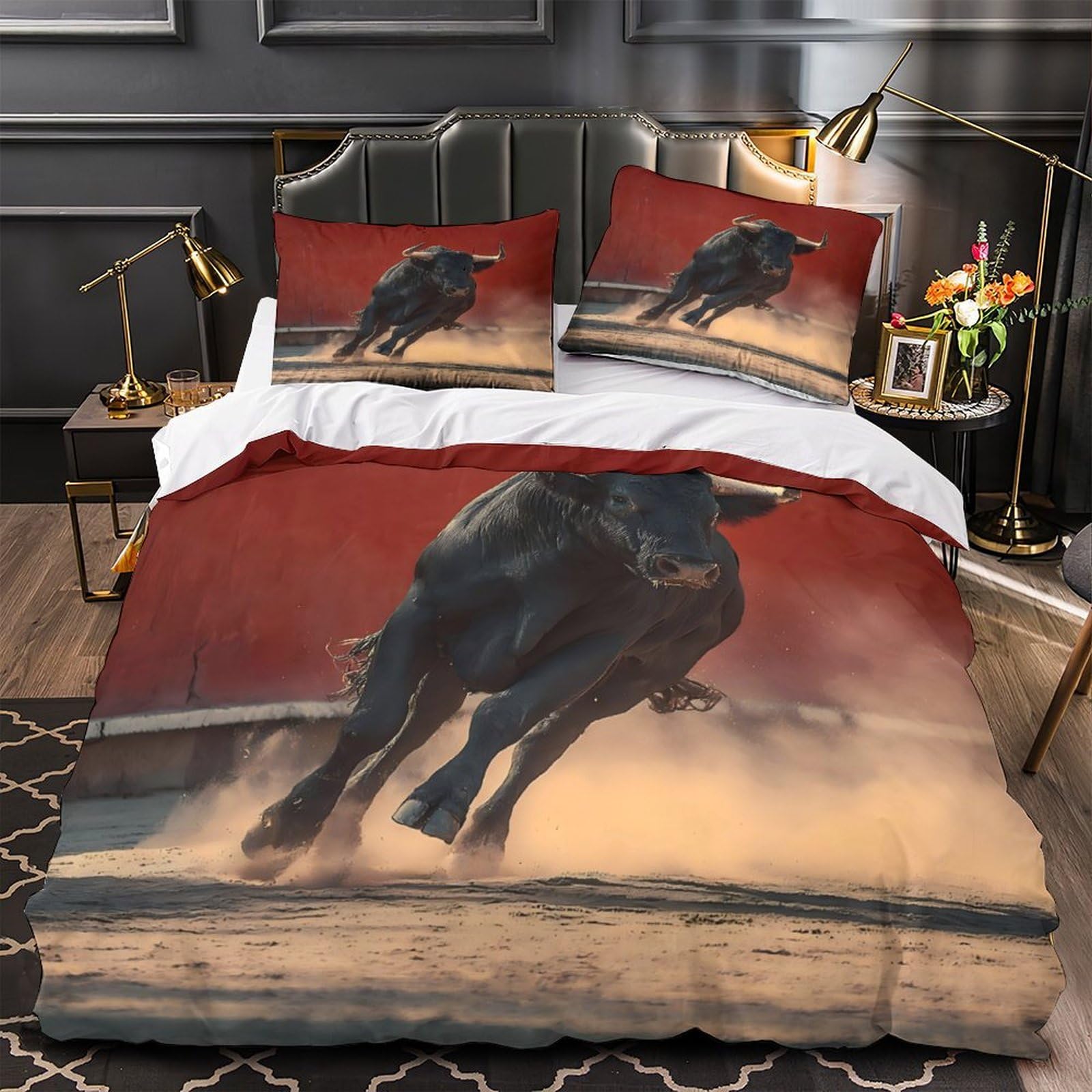 Housse de couette Bouddha cadeau spirituel parure lit king size confortable