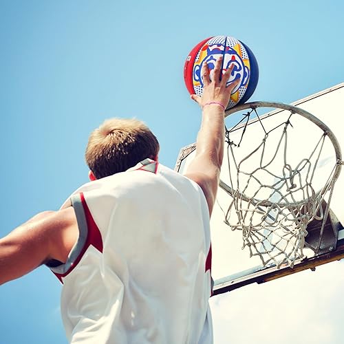 Miniatura 6 de Kuangmi Baloncesto callejero, talla oficial 7 29.5 pulgadas, hecho para juegos de baloncesto al aire libre e interior