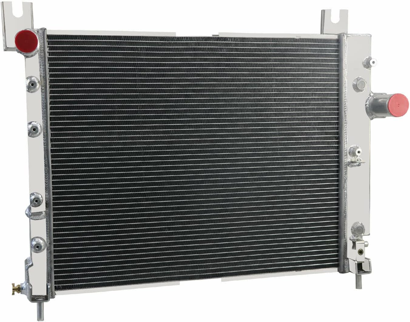 4 Row Aluminum Radiator Compatible for 2000-2004 Dodge Dakota,2000-2003 Durango,2.5L 3.7L 3.9L 4.7L 5.2L 5.9L Full Aluminum Radiators