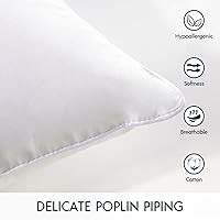 Vista 4 de Inserto de almohada Phantoscope - Inserto de almohada con funda de algodón 100% - Inserto de almohada cuadrada para almohada lumbar - Almohadas