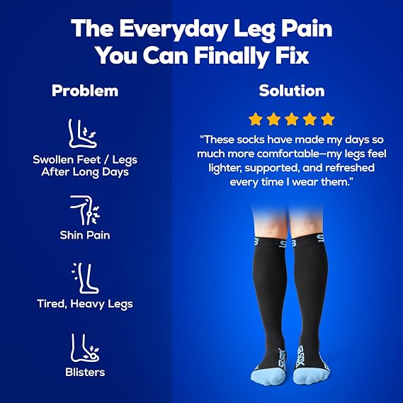 SB SOX - 3 Pairs Size X-Large Compression Socks