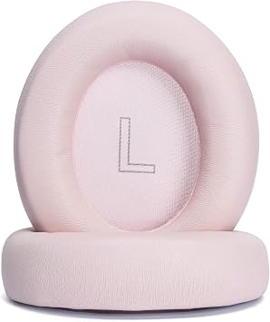 Replacement Ear Pads Compatible with Anker Soundcore Life Q20 Headphones Soundcore Life 20BT Headphones Protein Skin and Memory Foam Fill Headphone Pads Replace Ear Pads Ear Cups-Pink