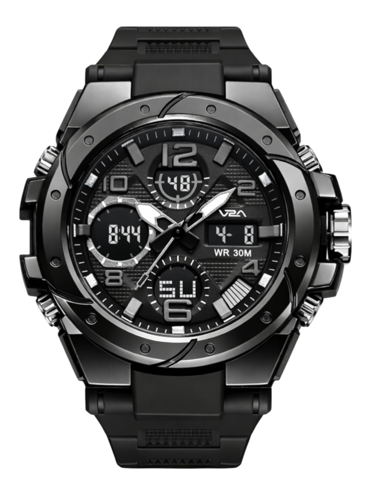 Styrke 5110 Analog Digital Watch for Men | Hybrid Multi Display Dial | Alarm Stopwatch Day Date 12/24 Hr | TPU Strap | 30M Water Resistant-image-38