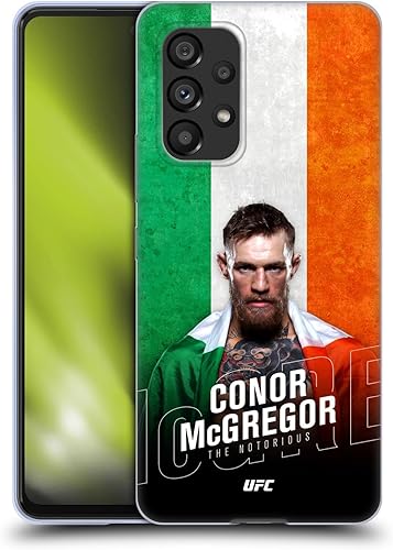 Head Case Designs Officially Licensed UFC Ireland Flag Conor McGregor Soft Gel Case Compatible with Samsung Galaxy A53 5G (2022)