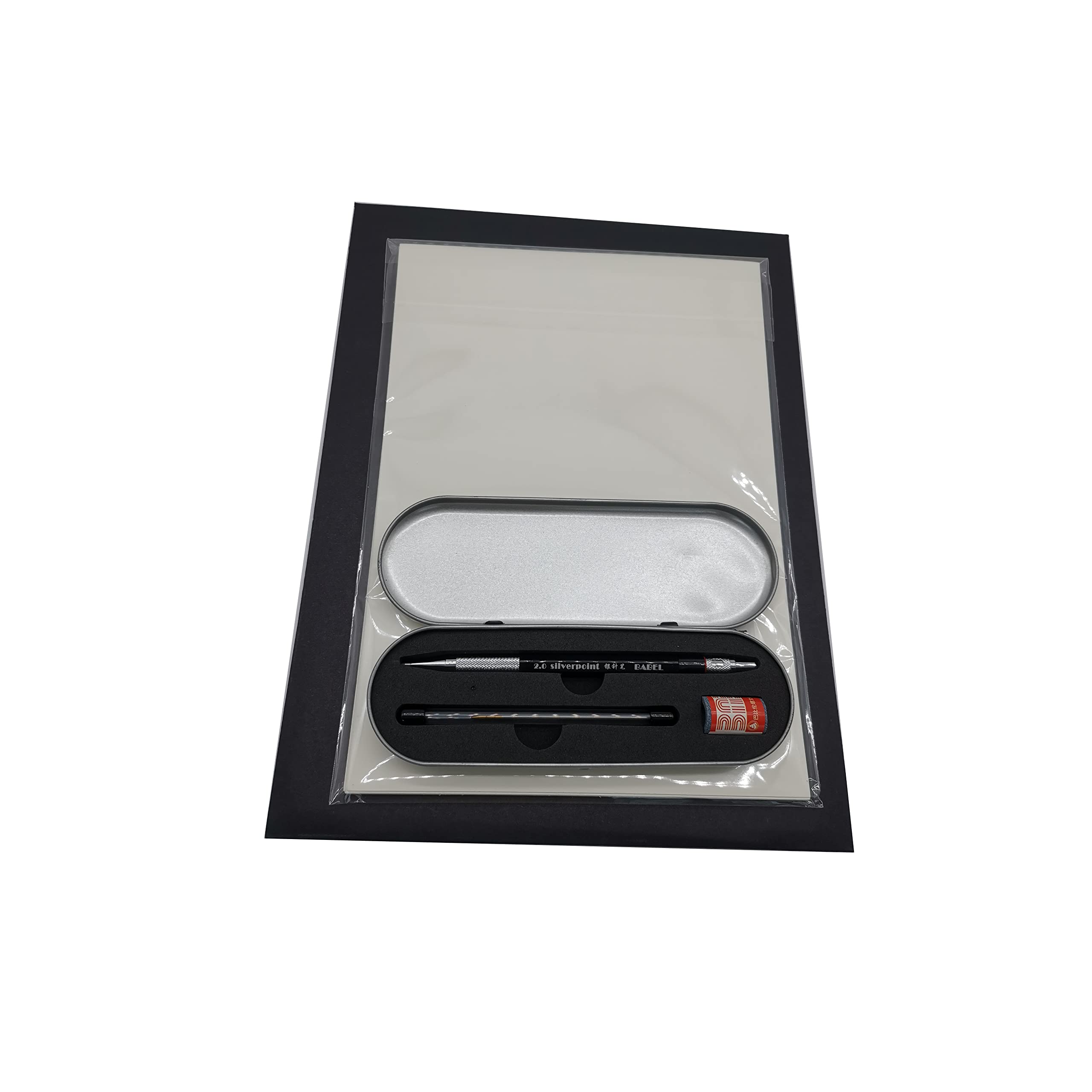 silverpoint Artist Kits for Drawing Include silverpoint Sketch Paper Ten Sheets and Silver Stylus