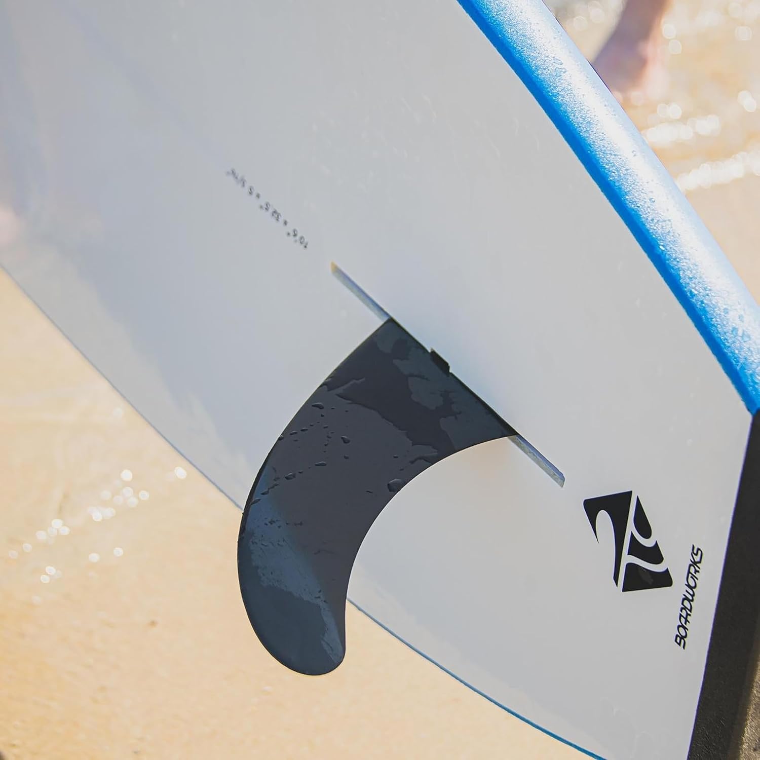 Boardworks FCS II 9" Toolless Dolphin Fin - Quick-Connect Feature - Innovative - Black