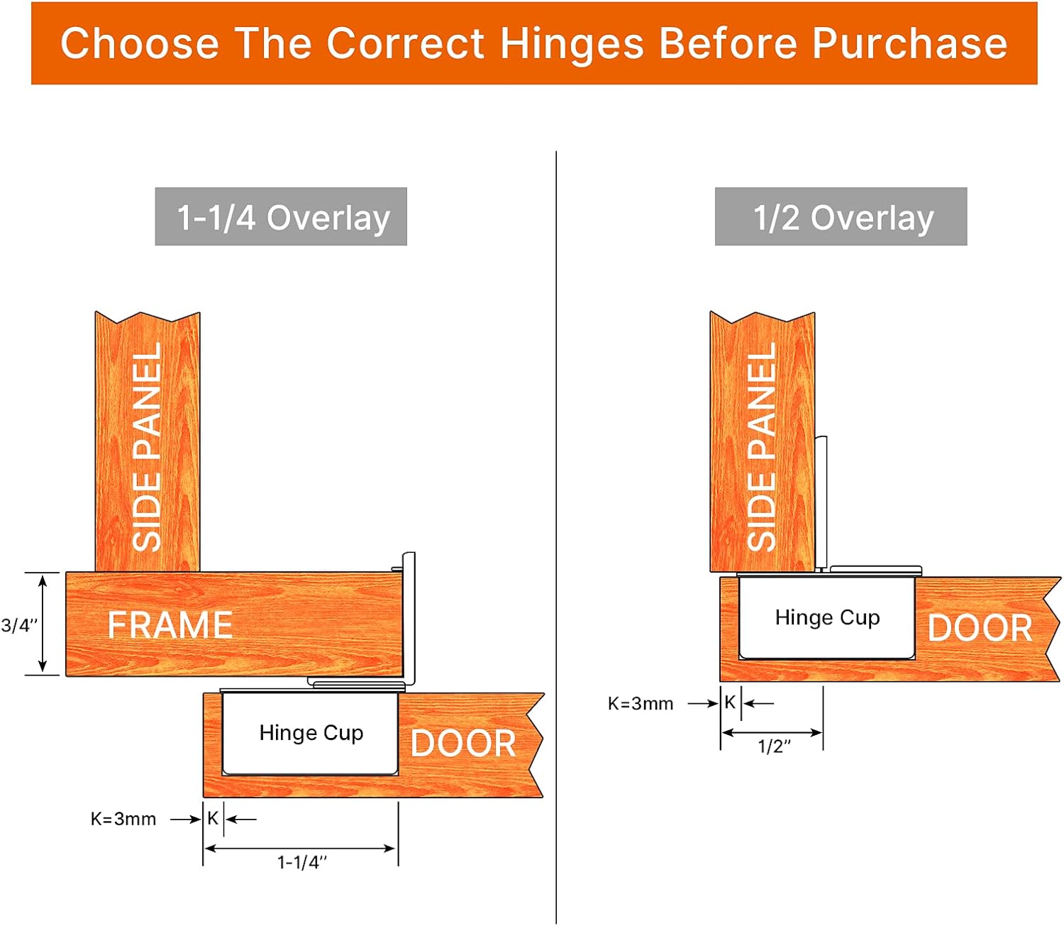 Best Deal 🛒 homdiy Soft Close Cabinet Hinges Concealed Kitchen Cabinet Hinges - 1-1/4'' Overlay Soft Closing Hinges for Cabinet Satin Nickel Hidden Hinges, Pack of 30