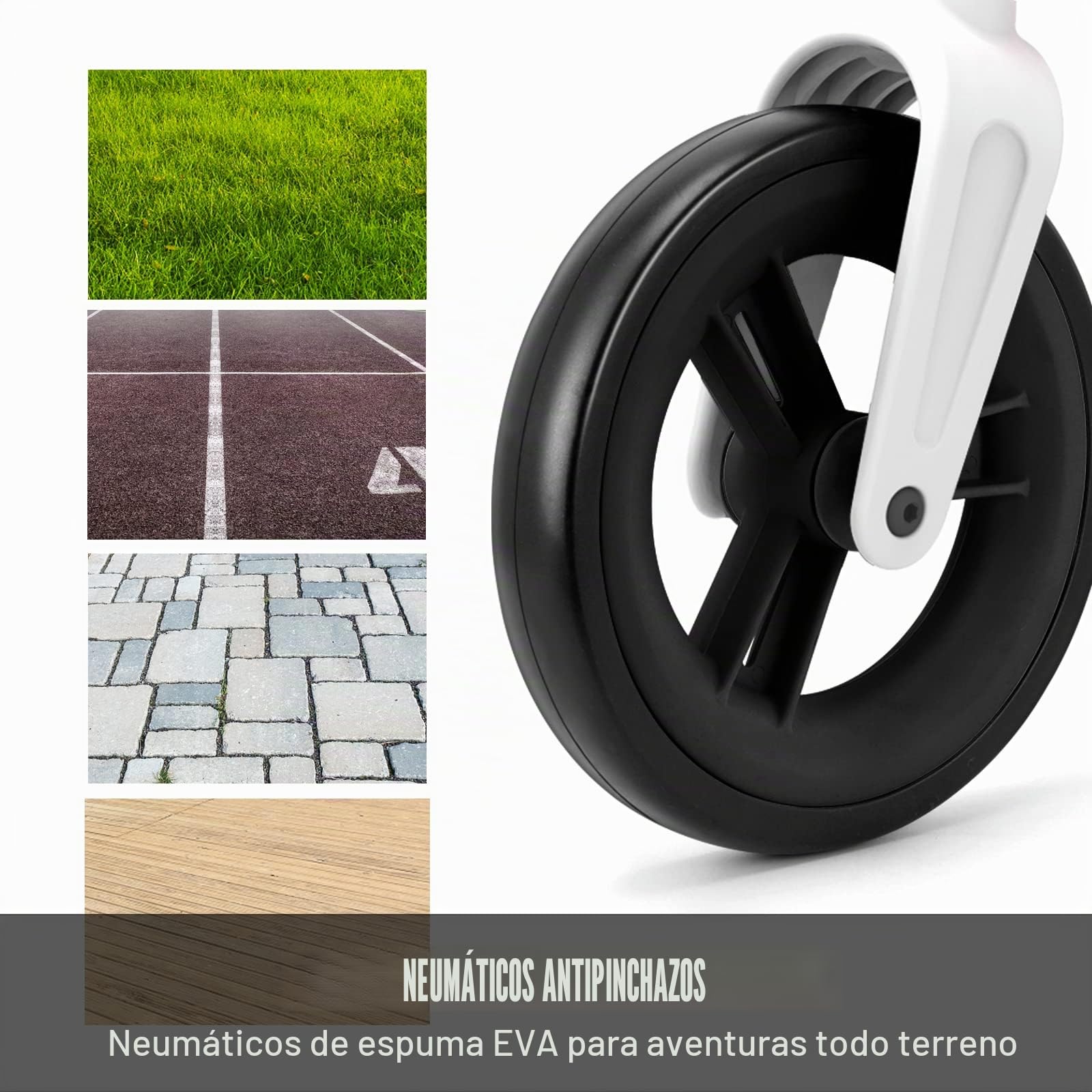 JOLLITO Bicicleta de Equilibrio para niños pequeños, Juguetes de Paseo para 18 Meses, Bicicleta de Entrenamiento Ligera sin Pedales con Rueda de 9 Pulgadas y Marco de Aluminio