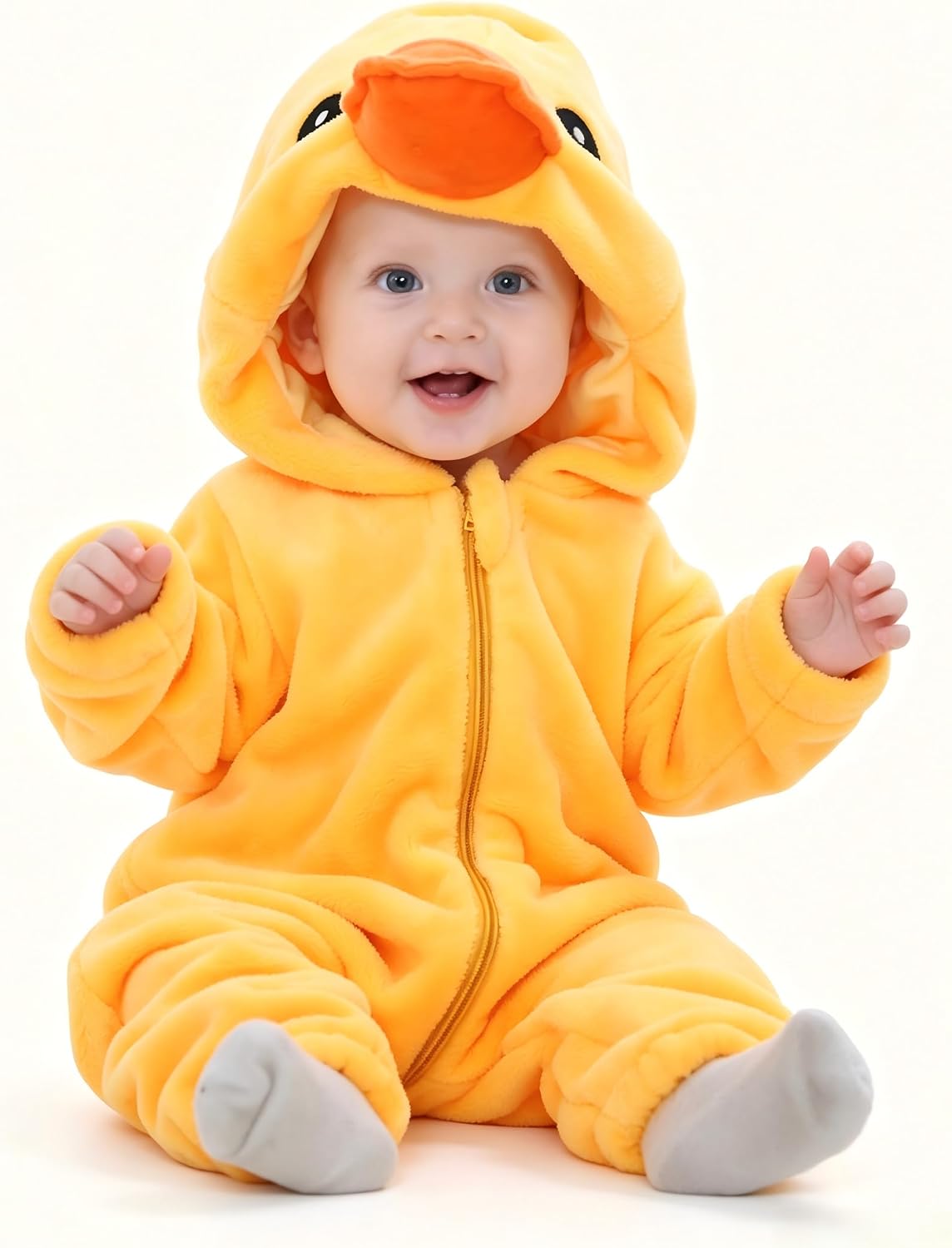 COSLAND Unisex Baby & Toddlers' Flannel Animal Costume Romper Outfits